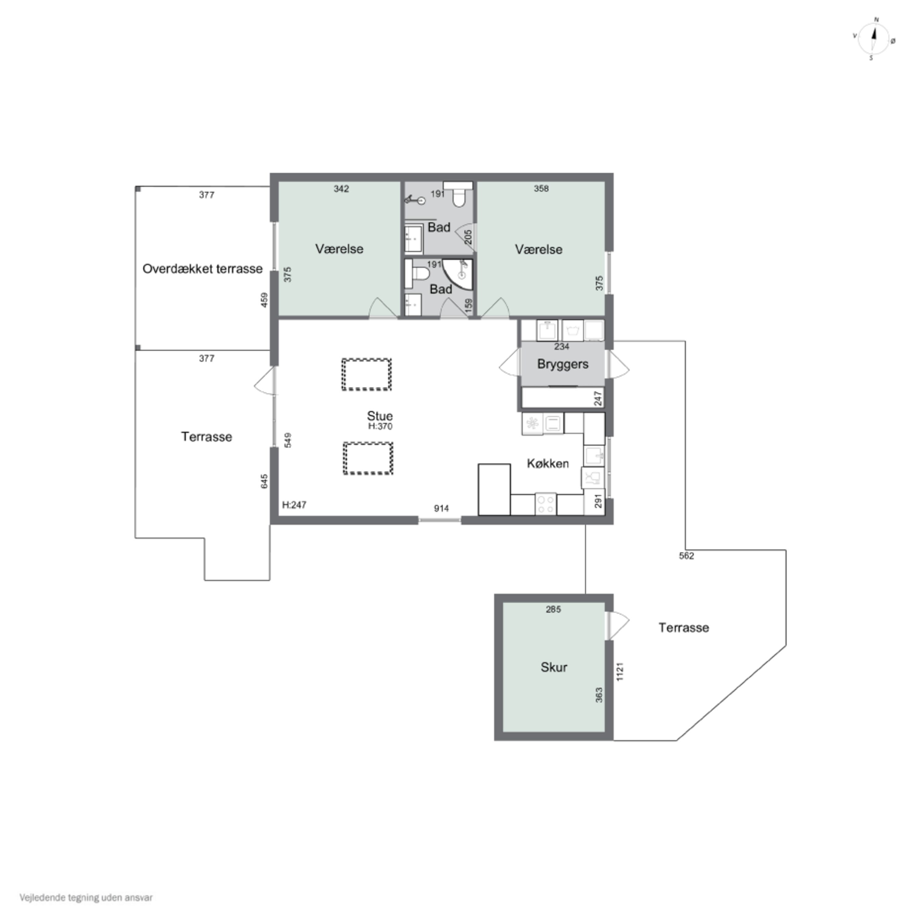 Plantegninger billede af Ahornvænget 3, Skovsø, 4200 Slagelse