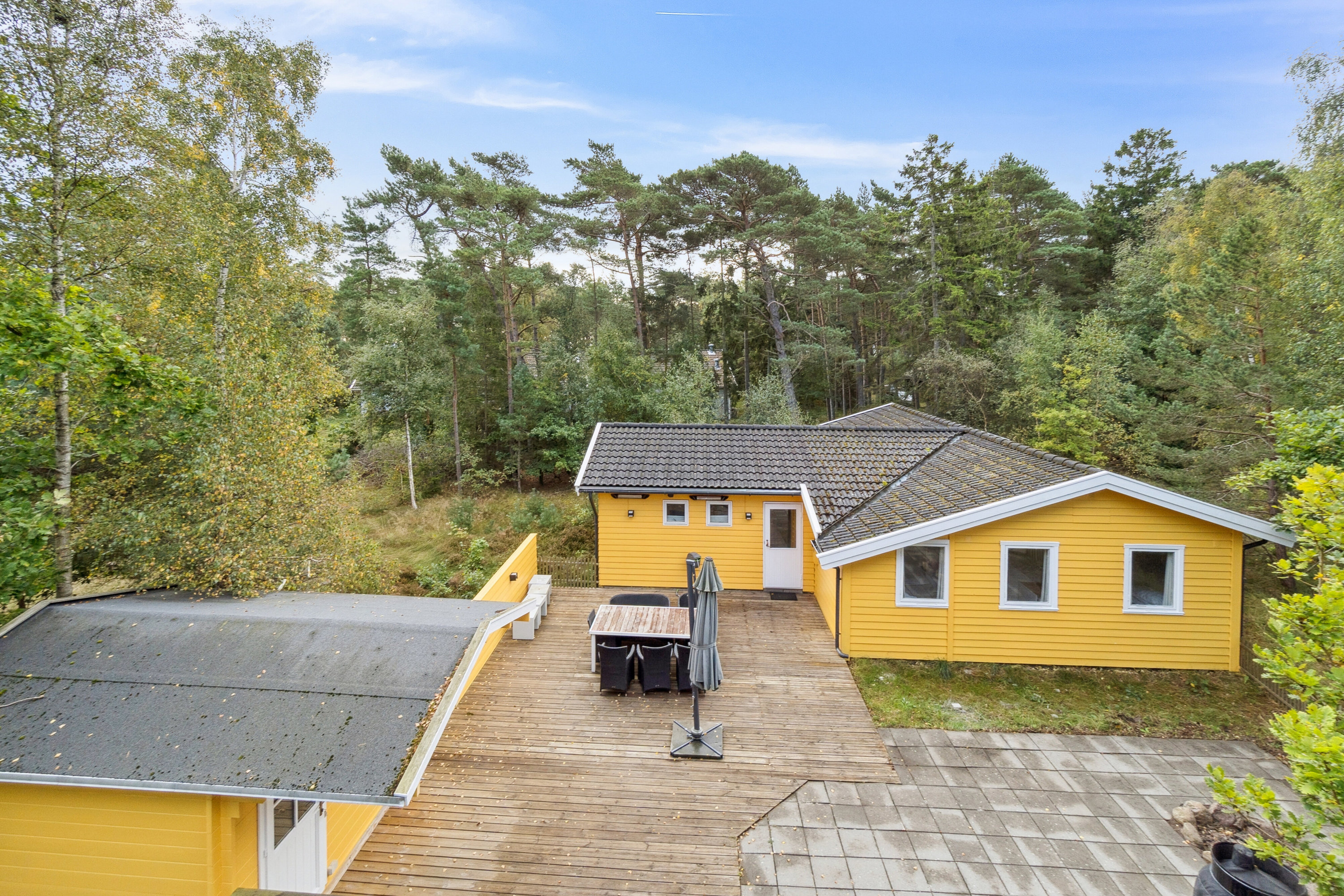 Fremhævet set fra vejen billede i fuldskærmstilstand. Billede af Pilegårdsvejen 13, Poulsker, 3730 Nexø