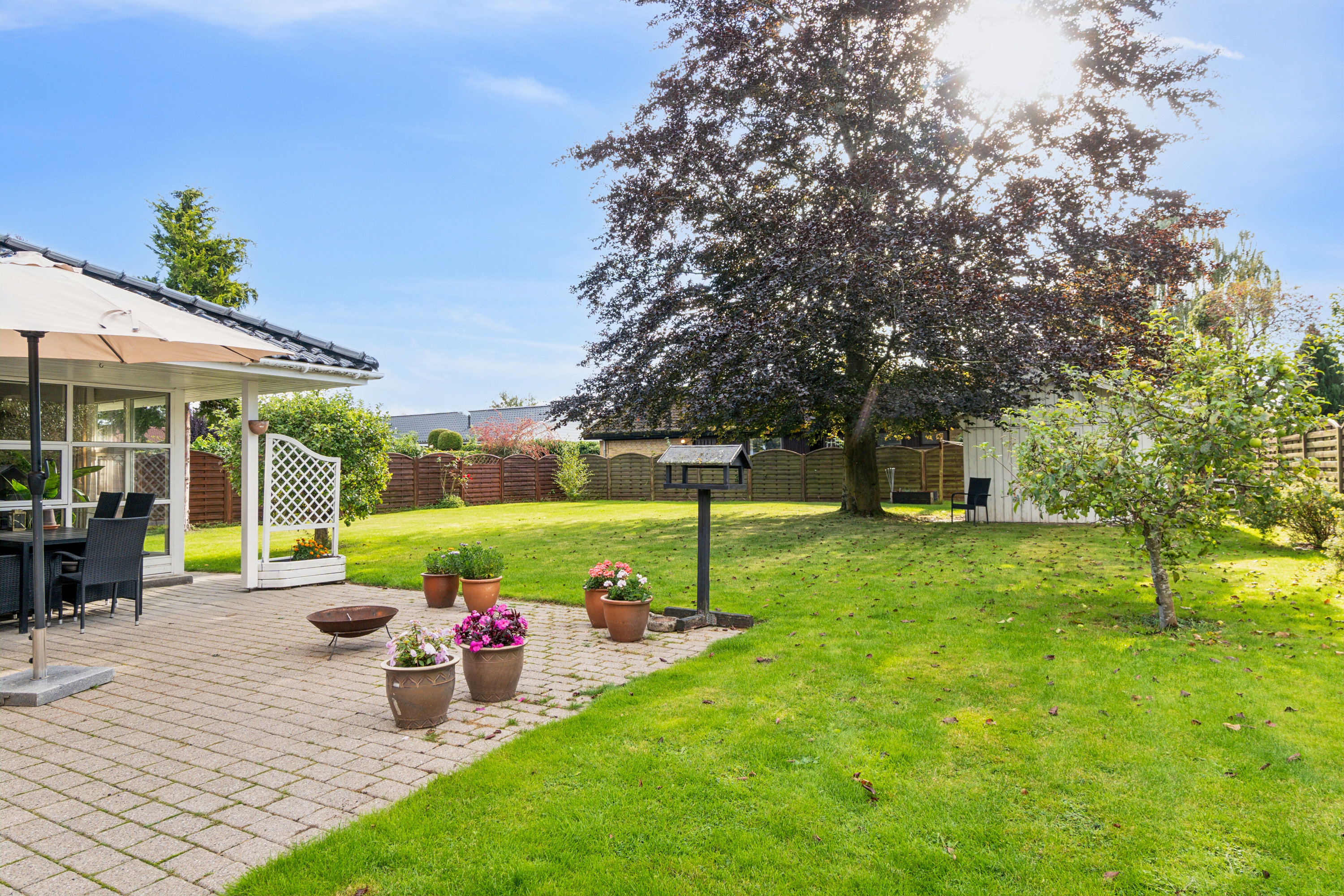 Fremhævet set fra haven billede i fuldskærmstilstand. Billede af Bjergbakkevej 168, 2600 Glostrup