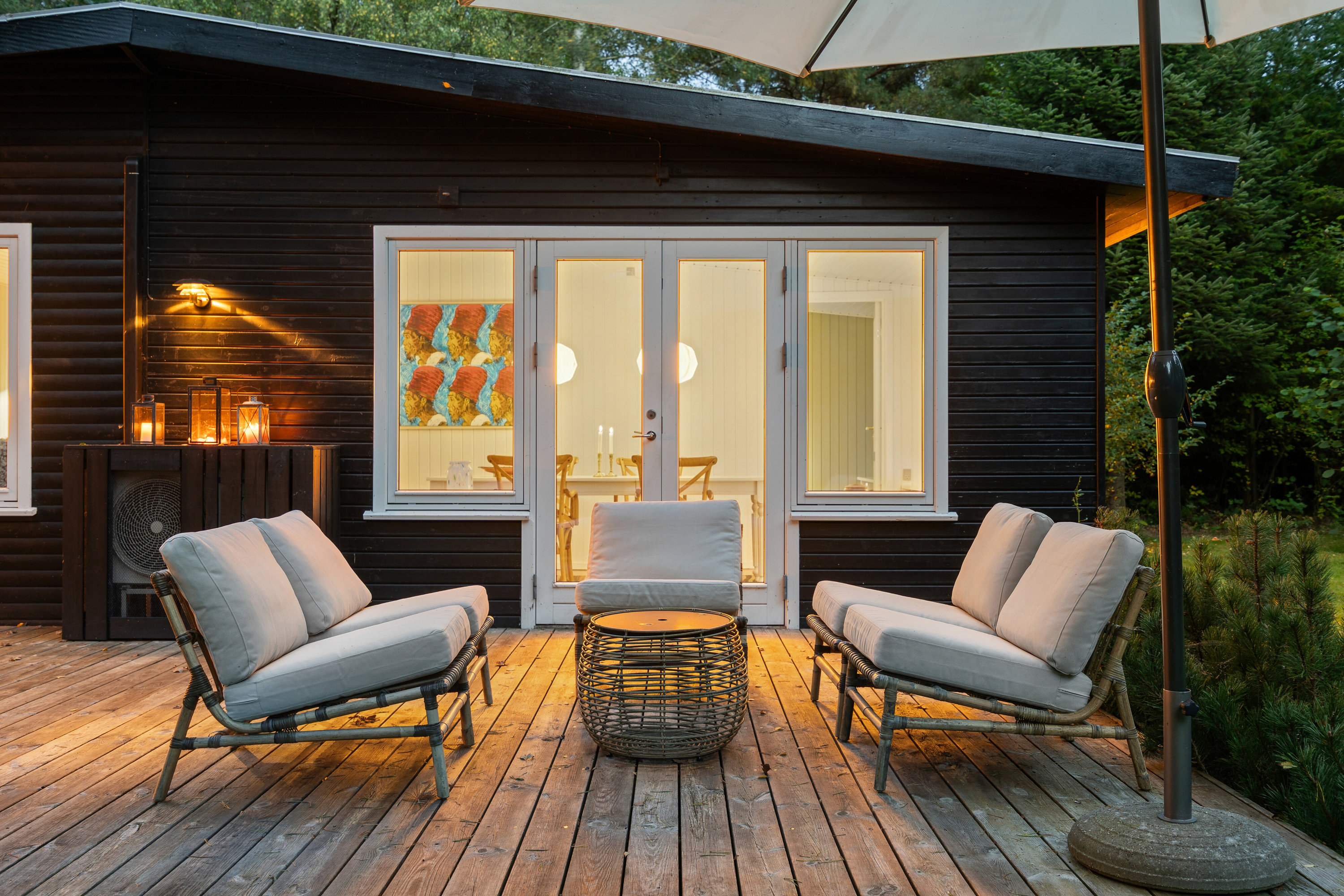 Fremhævet overdækket terrasse billede i fuldskærmstilstand. Billede af Holger Andresens Vænge 11, 4581 Rørvig