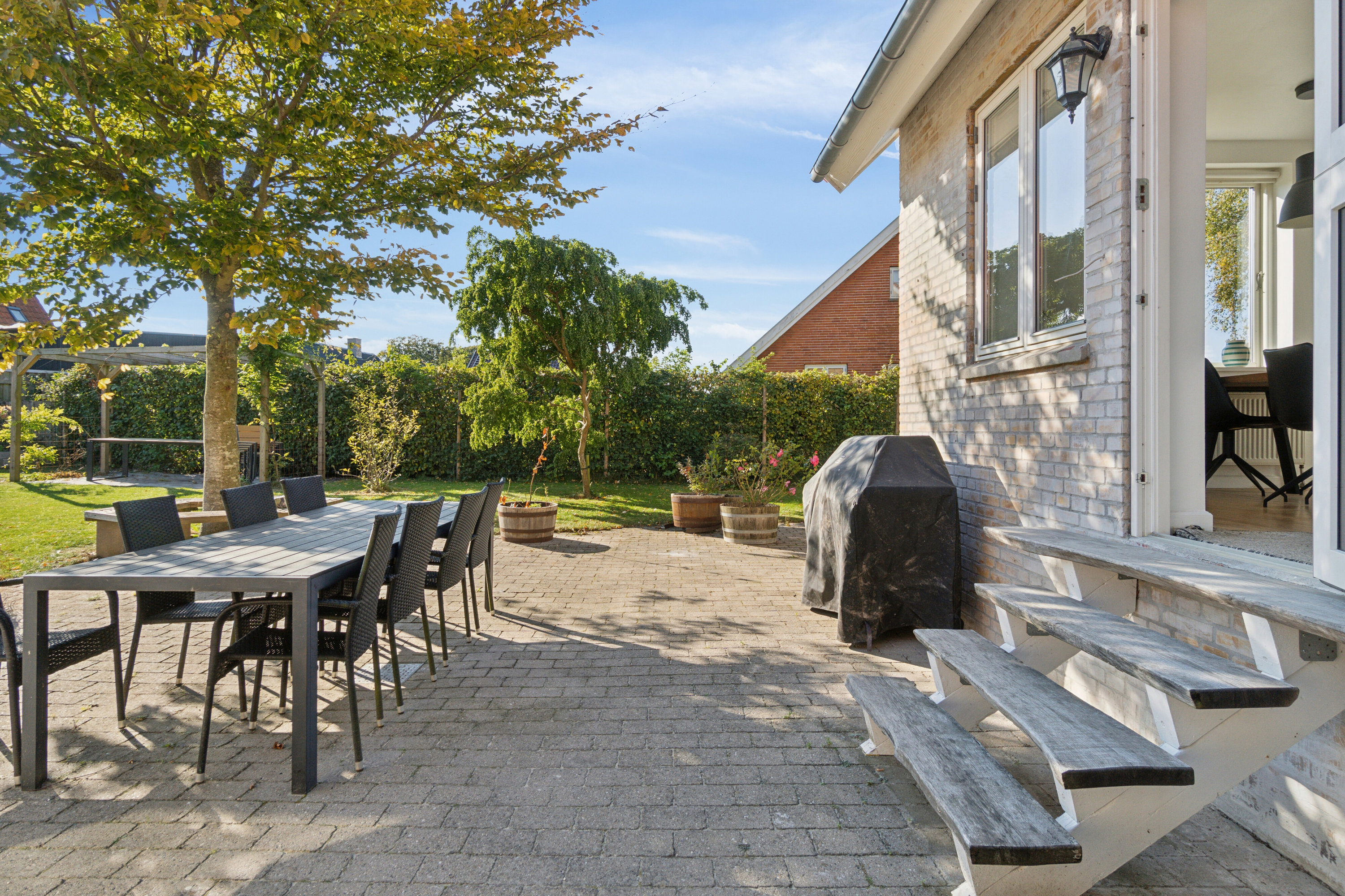 Fremhævet terrasse billede i fuldskærmstilstand. Billede af Toftevej 6, 4270 Høng