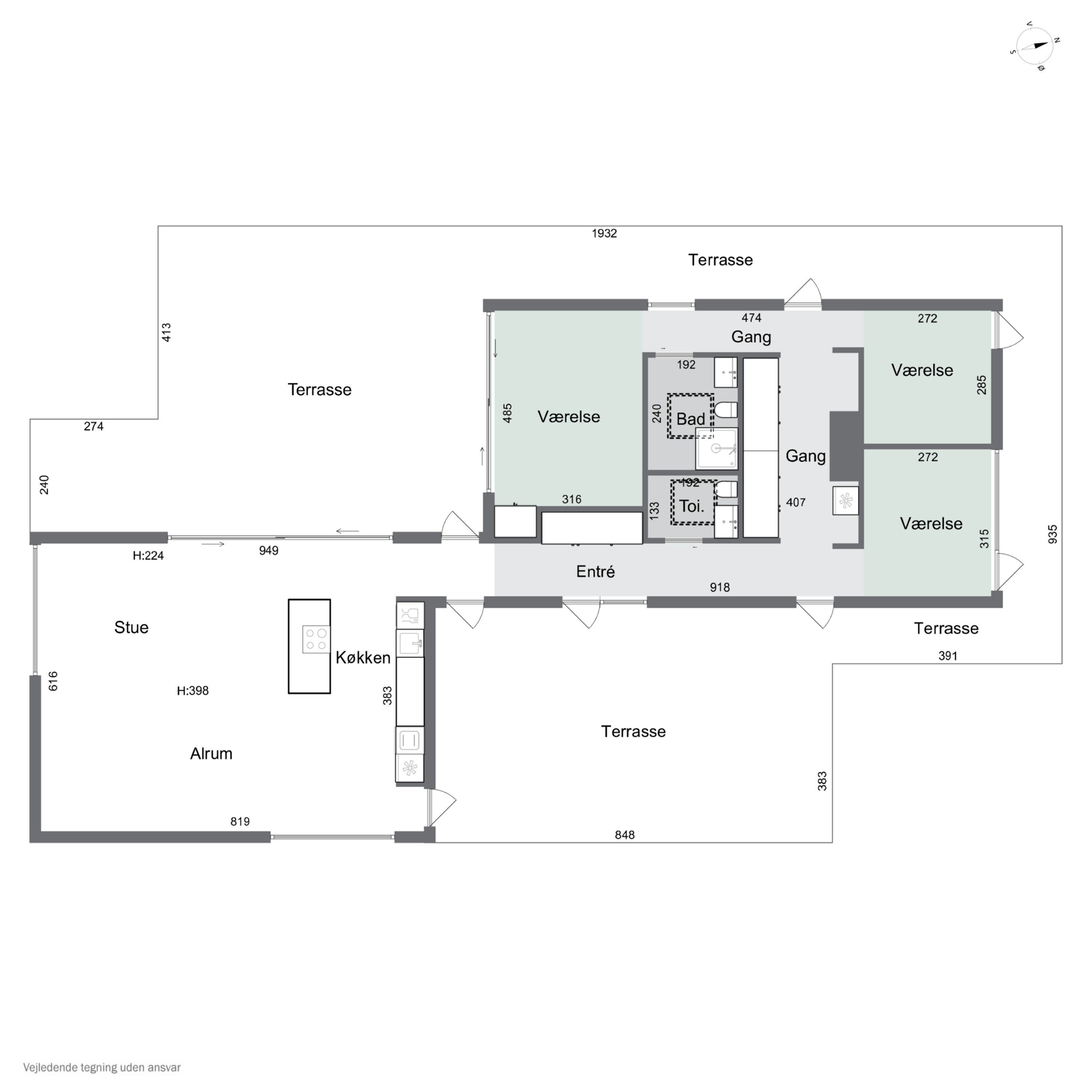 Plantegninger billede af Bornholmsvej 17A, Overby Lyng, 4583 Sjællands Odde