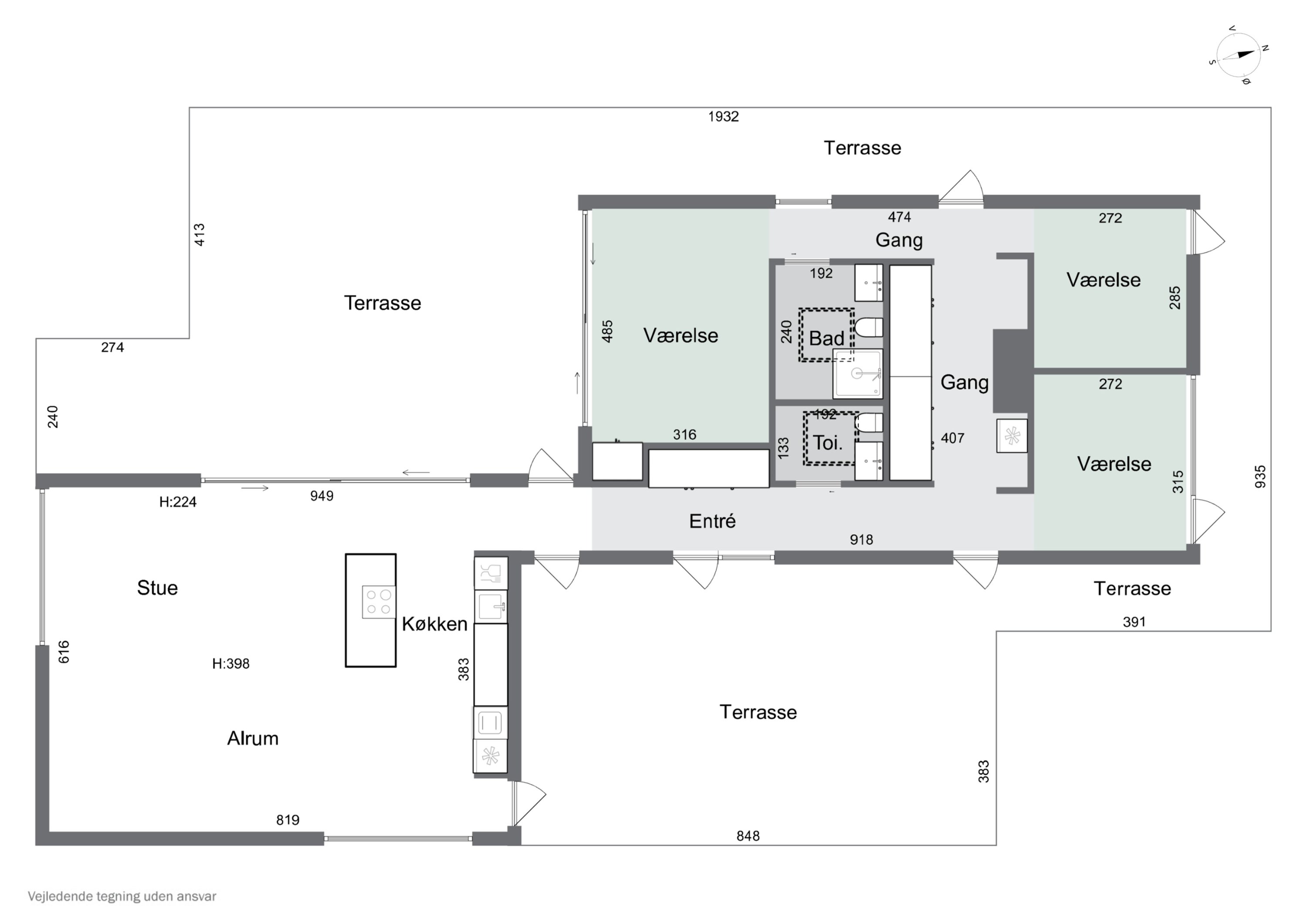 Plantegninger billede af Bornholmsvej 17A, Overby Lyng, 4583 Sjællands Odde