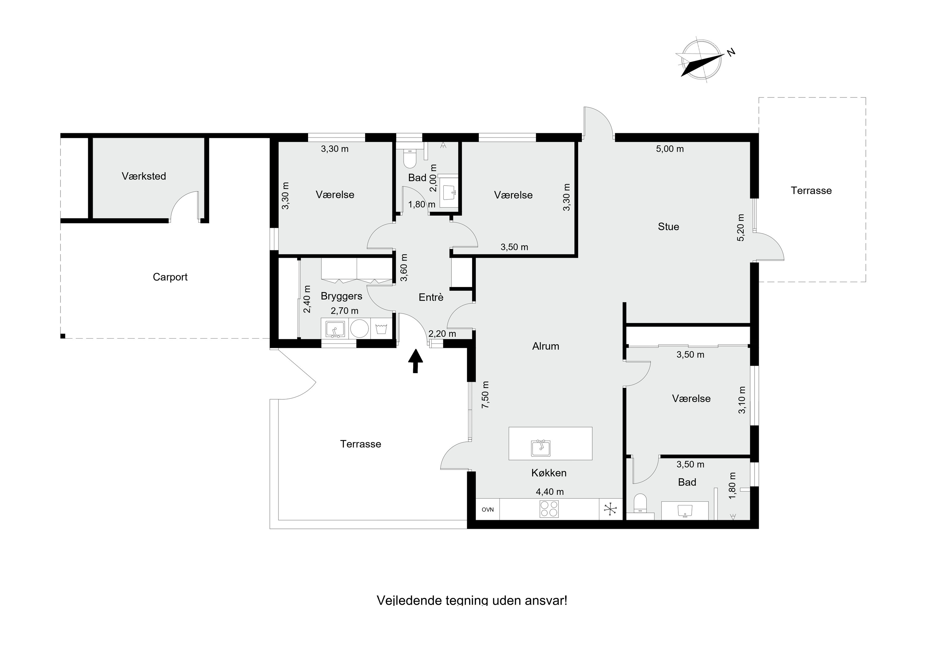 Plantegninger billede af Safranvej 21, 8600 Silkeborg