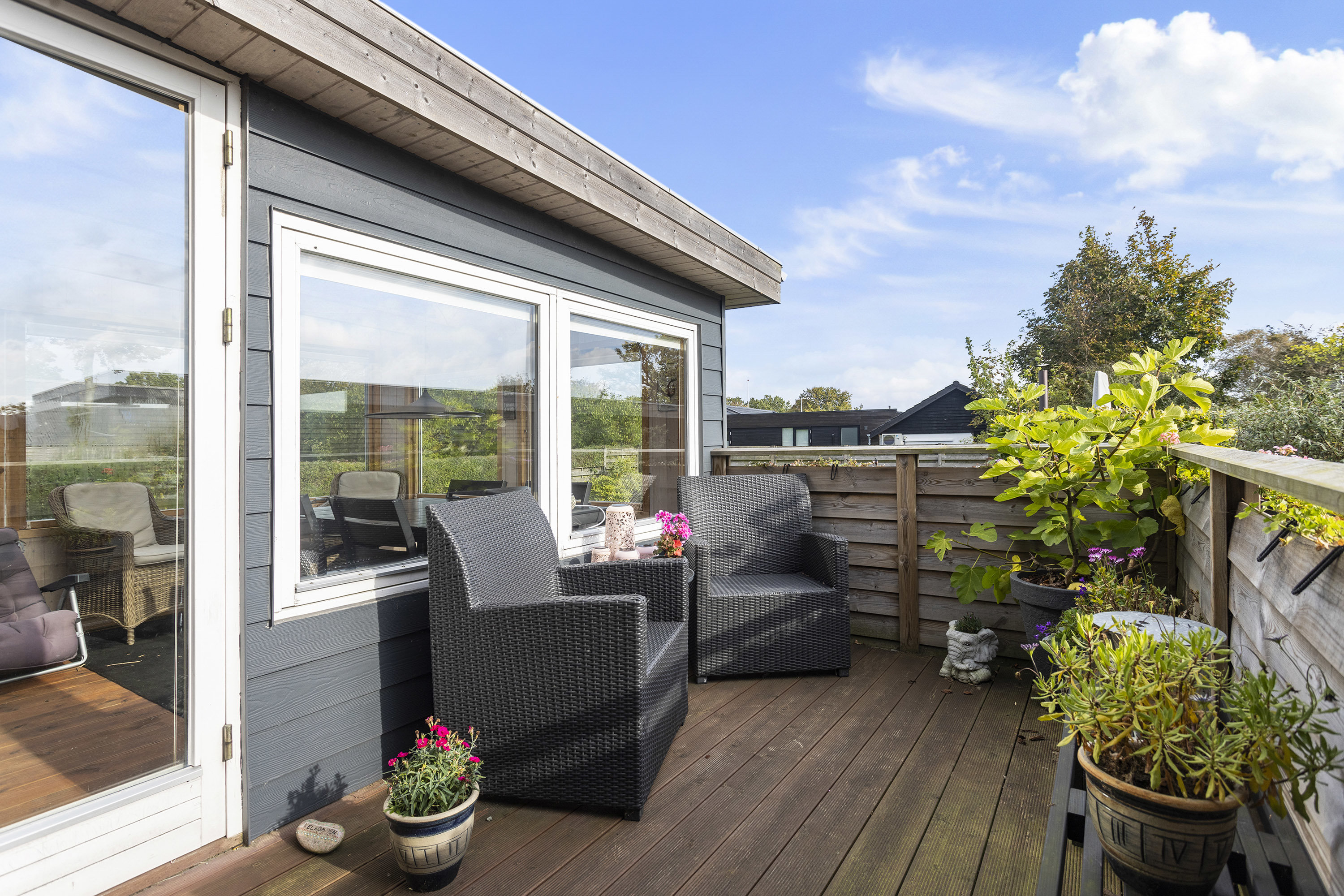 Fremhævet terrasse billede i fuldskærmstilstand. Billede af A Melgaardsvej 6, 9300 Sæby