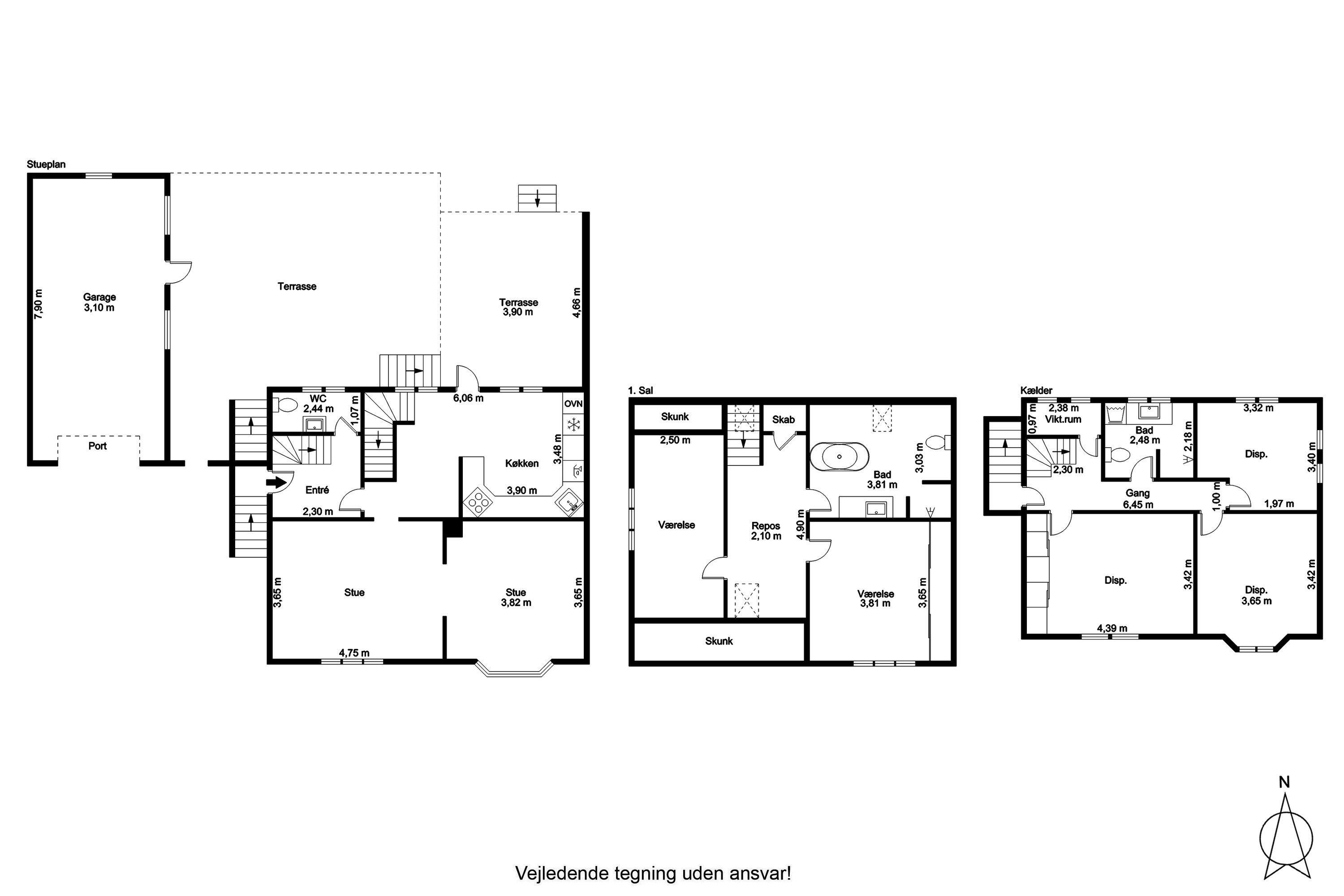 Plantegninger billede af Grønnevej 22, 9600 Aars
