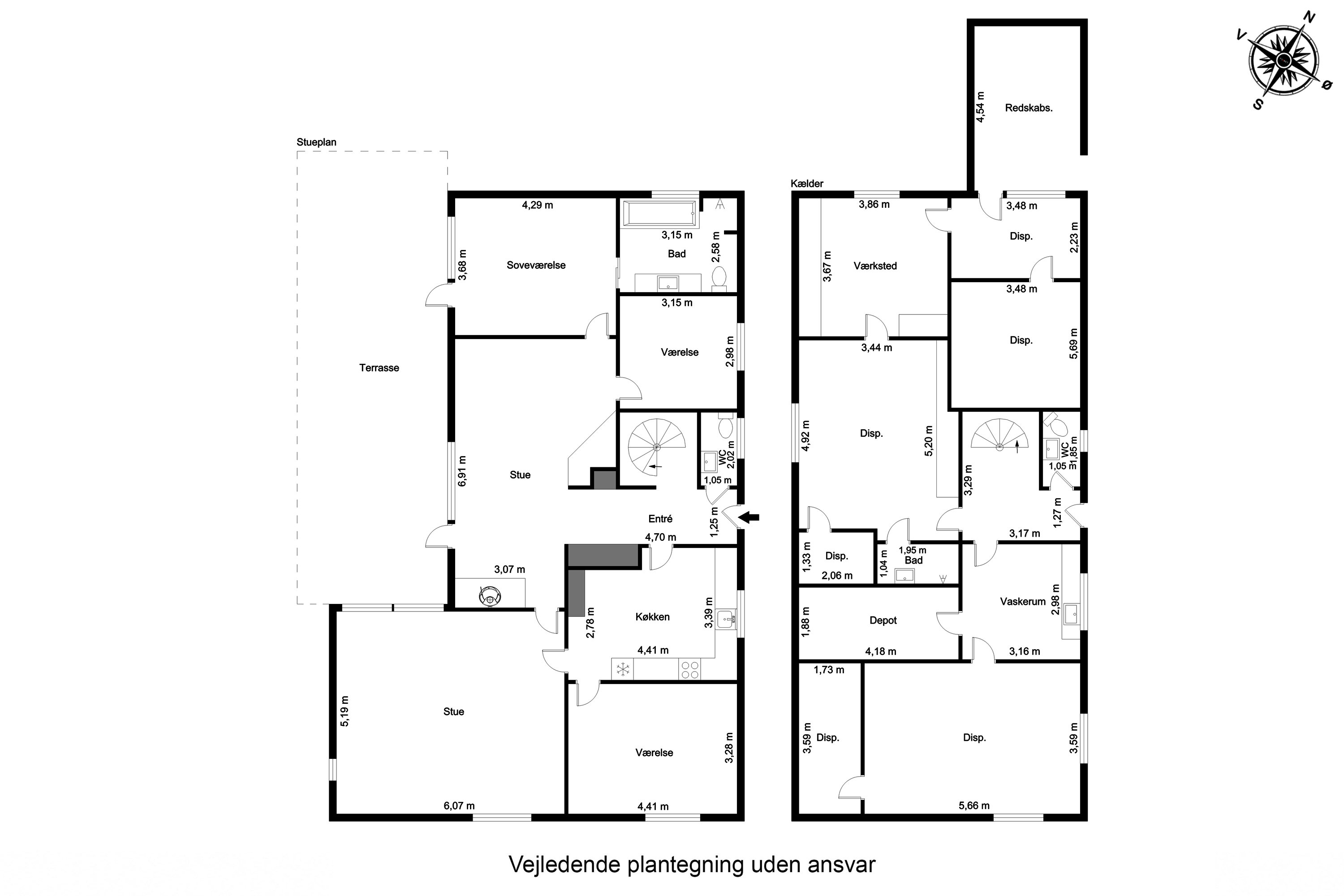 Plantegninger billede af Kirstensvej 20, 5500 Middelfart