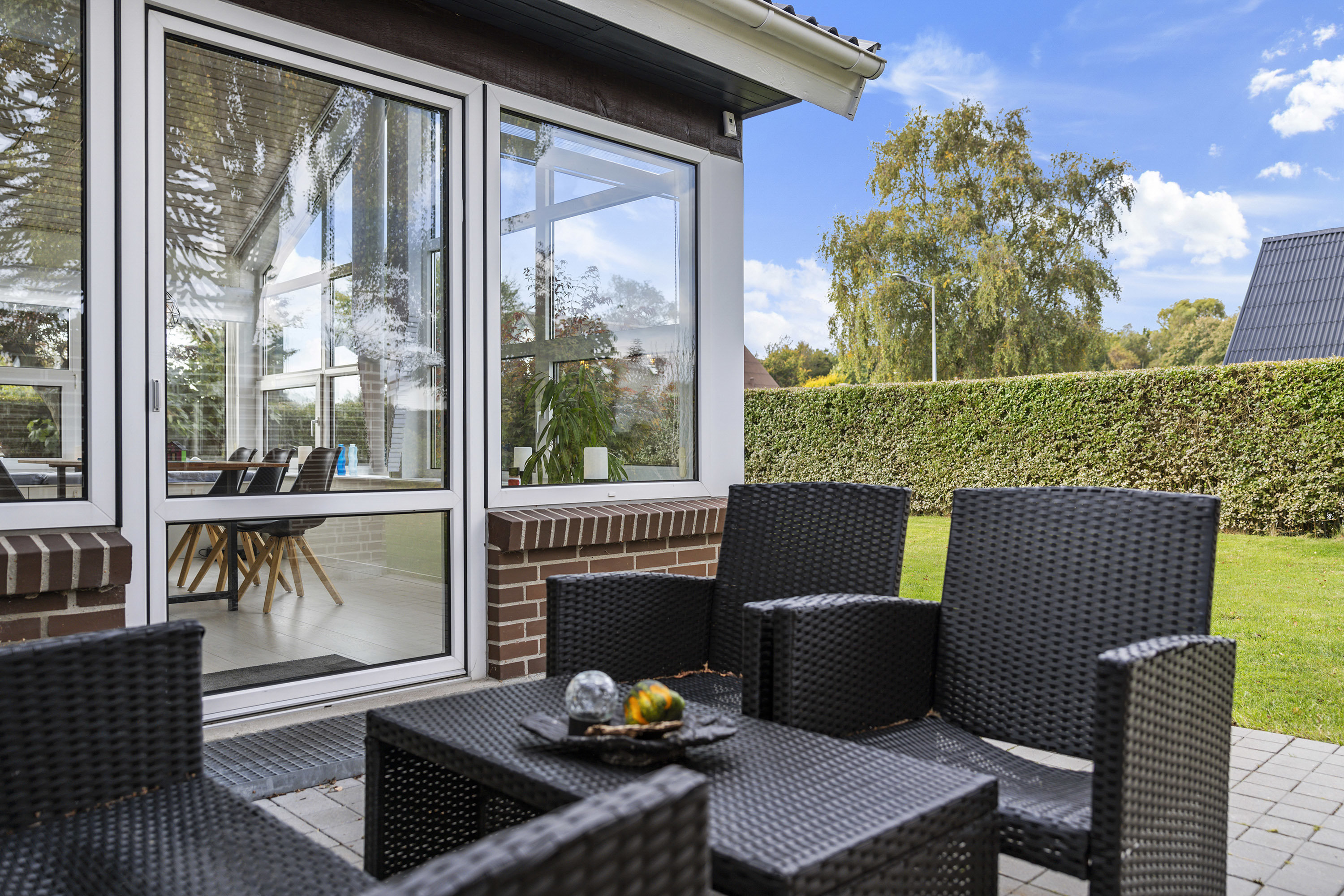 Fremhævet terrasse billede i fuldskærmstilstand. Billede af Karetmagervej 1, 9300 Sæby