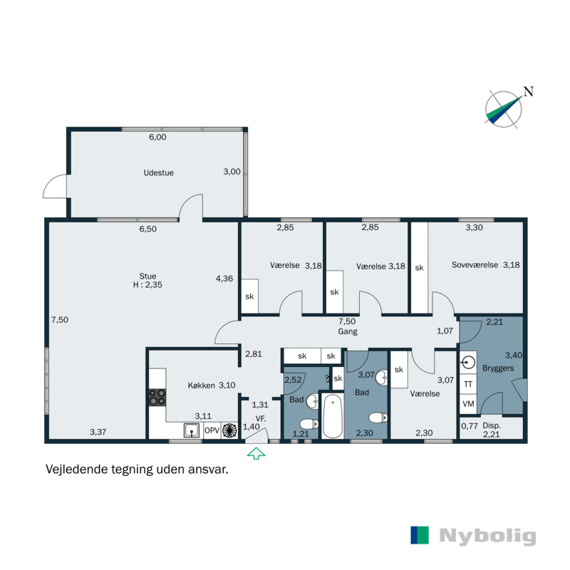 Plantegninger billede af Pilevej 5, 6600 Vejen