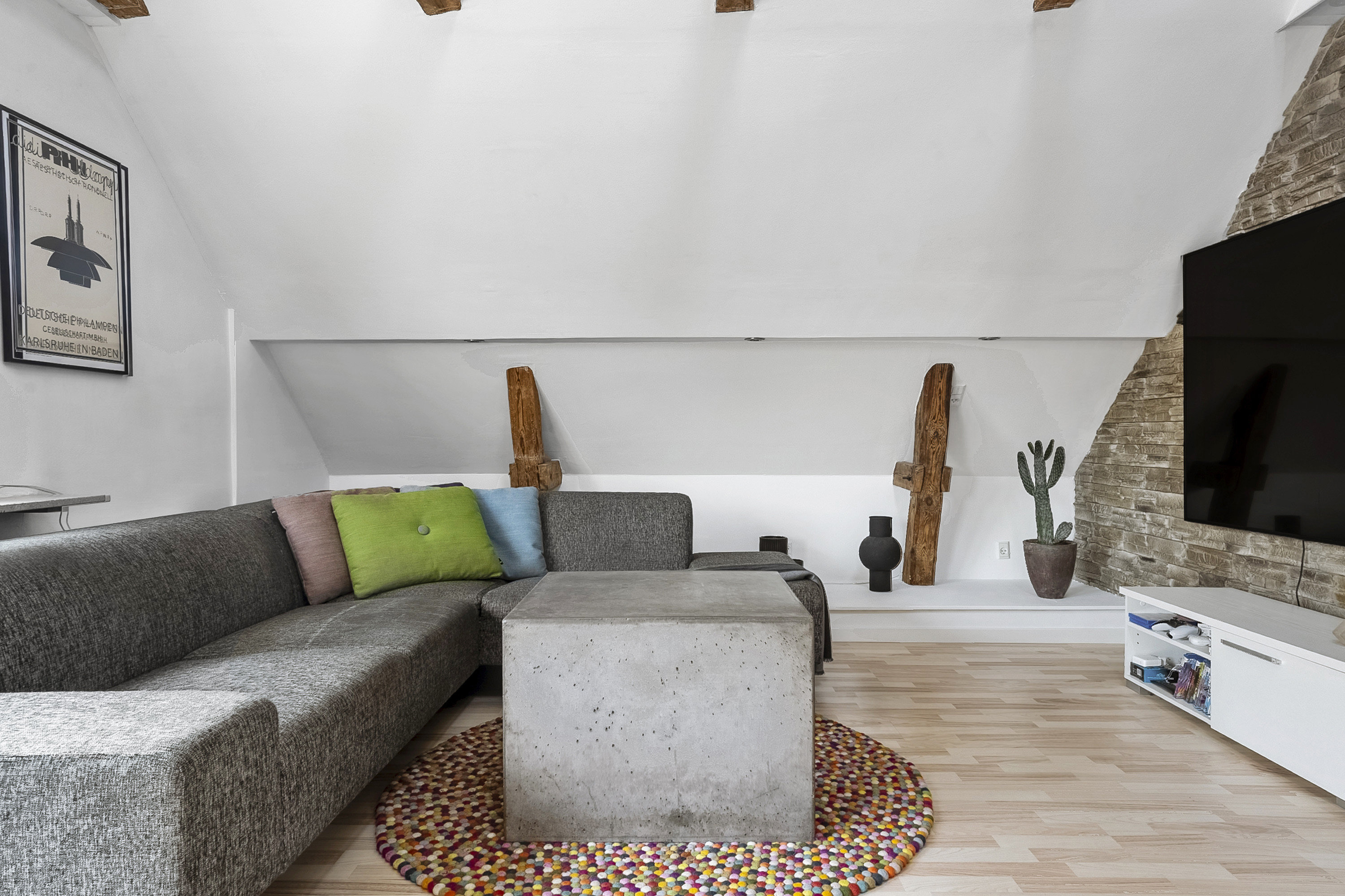 Fremhævet stue billede i fuldskærmstilstand. Billede af Nørrebrogade 64, 8700 Horsens