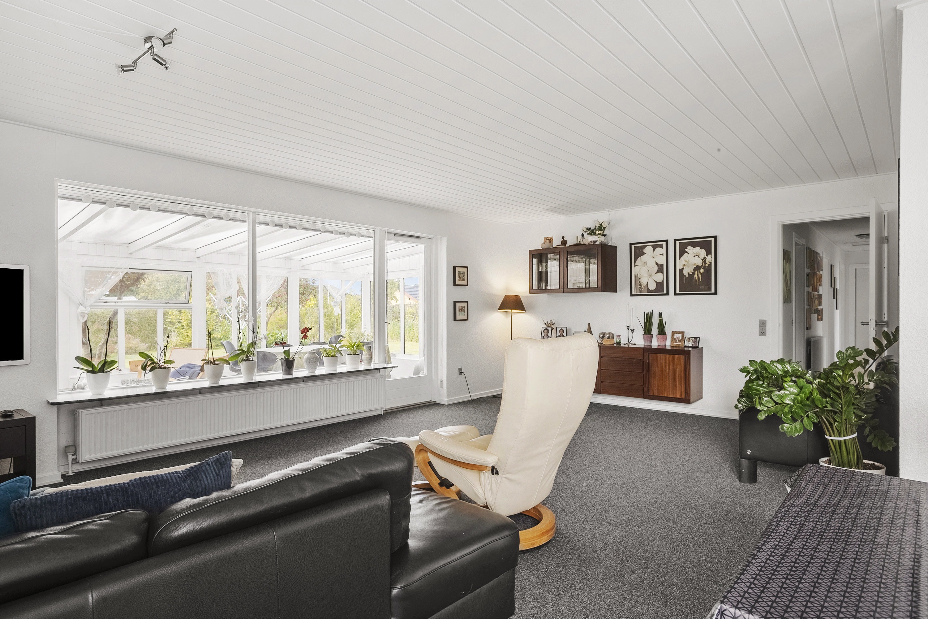 Fremhævet stue billede i fuldskærmstilstand. Billede af Pilevej 5, 6600 Vejen