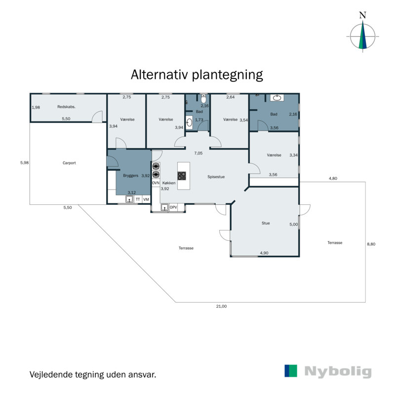 Plantegninger billede af Toftumvej 5B, Søvind, 8700 Horsens