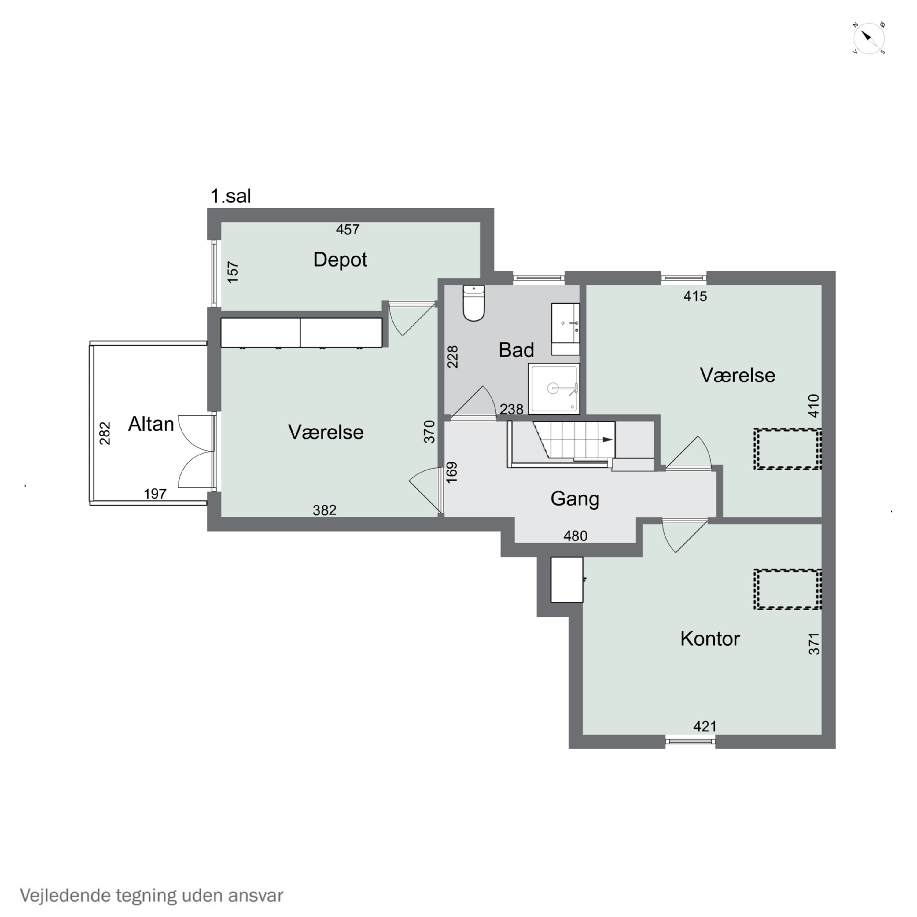 Plantegninger billede af Tømmerbyvej 174, 7742 Vesløs