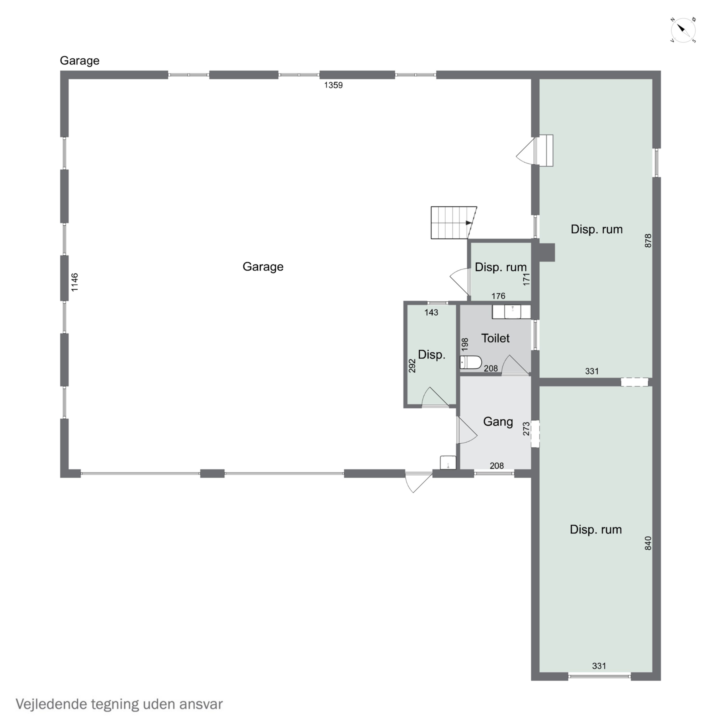 Plantegninger billede af Tømmerbyvej 174, 7742 Vesløs