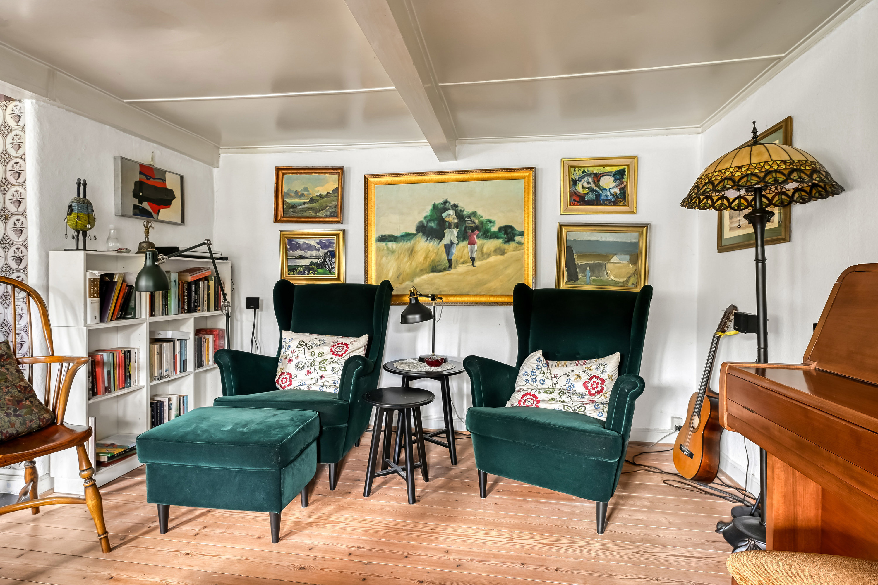 Fremhævet stue billede i fuldskærmstilstand. Billede af Mellemgaden 27, Nordby, 6720 Fanø