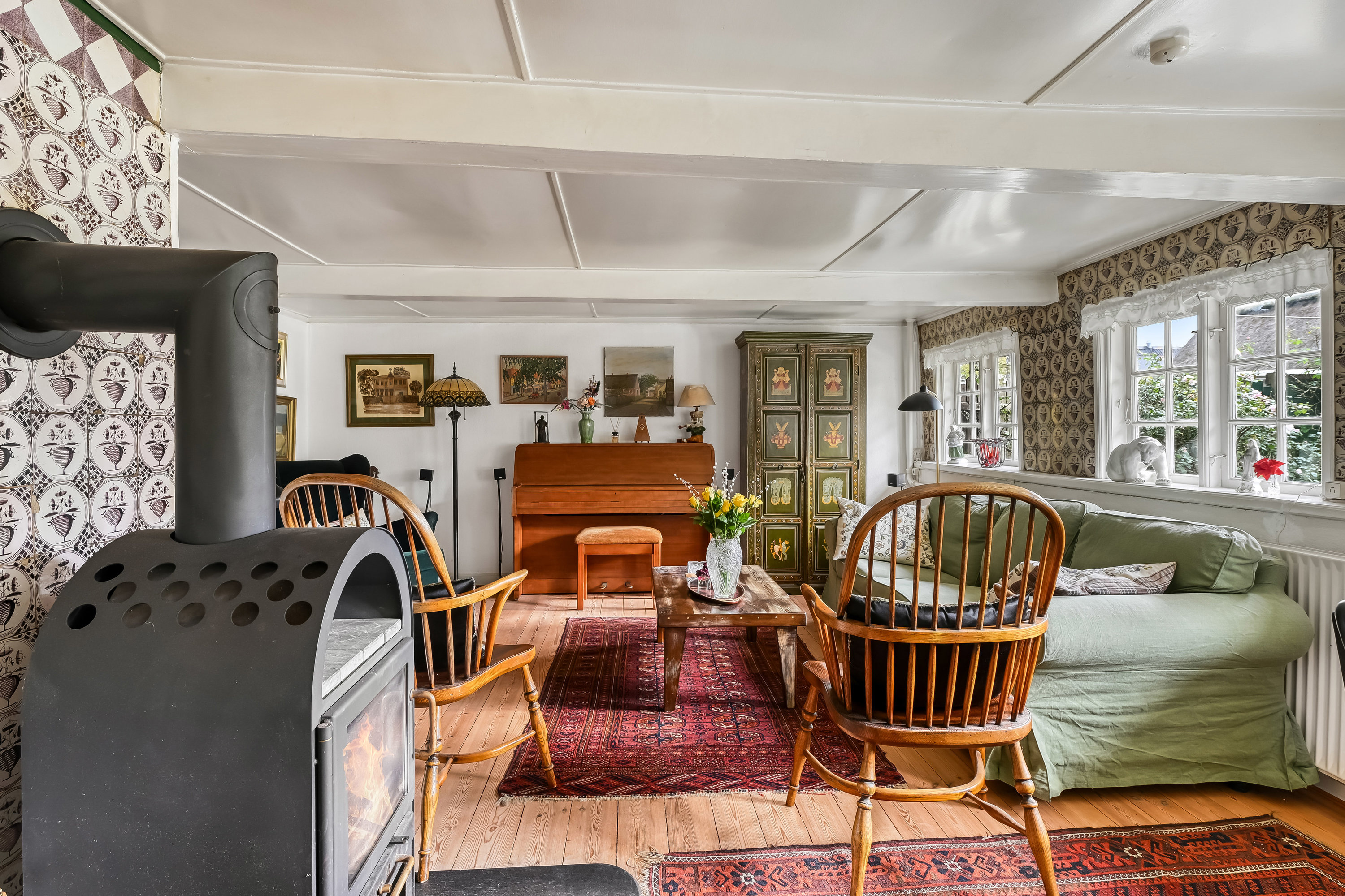 Fremhævet stue billede i fuldskærmstilstand. Billede af Mellemgaden 27, Nordby, 6720 Fanø