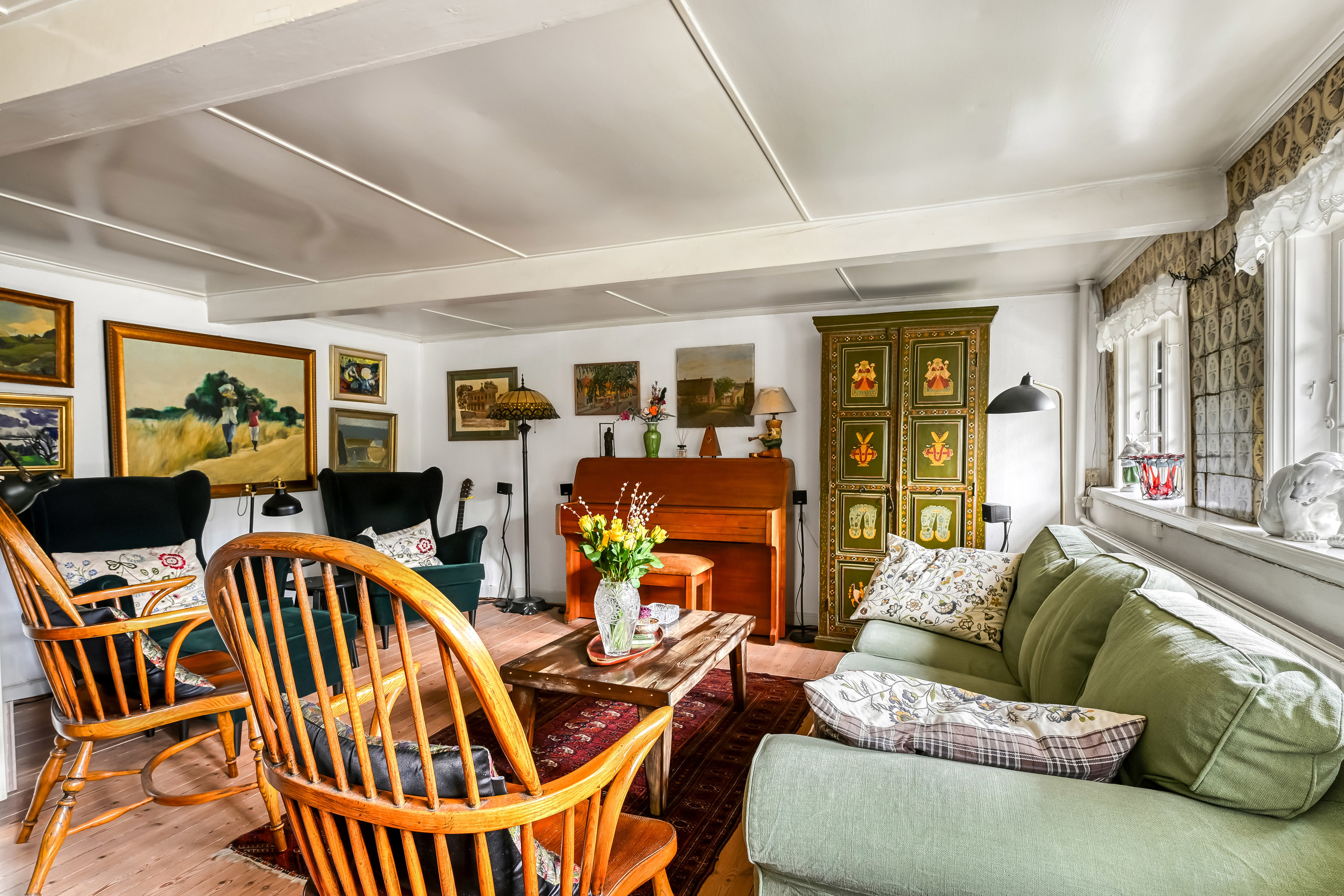 Fremhævet stue billede i fuldskærmstilstand. Billede af Mellemgaden 27, Nordby, 6720 Fanø