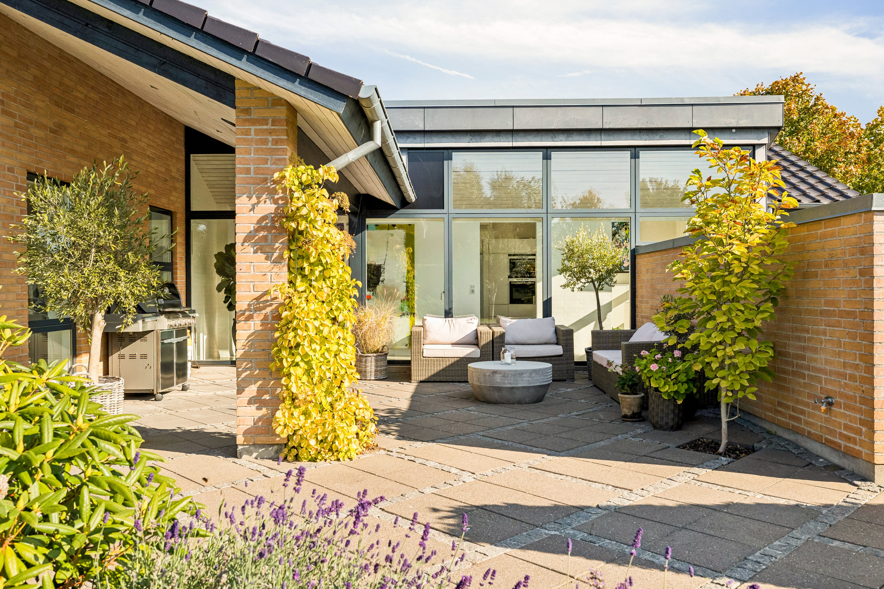 Fremhævet terrasse billede i fuldskærmstilstand. Billede af Bævervej 18, 8660 Skanderborg