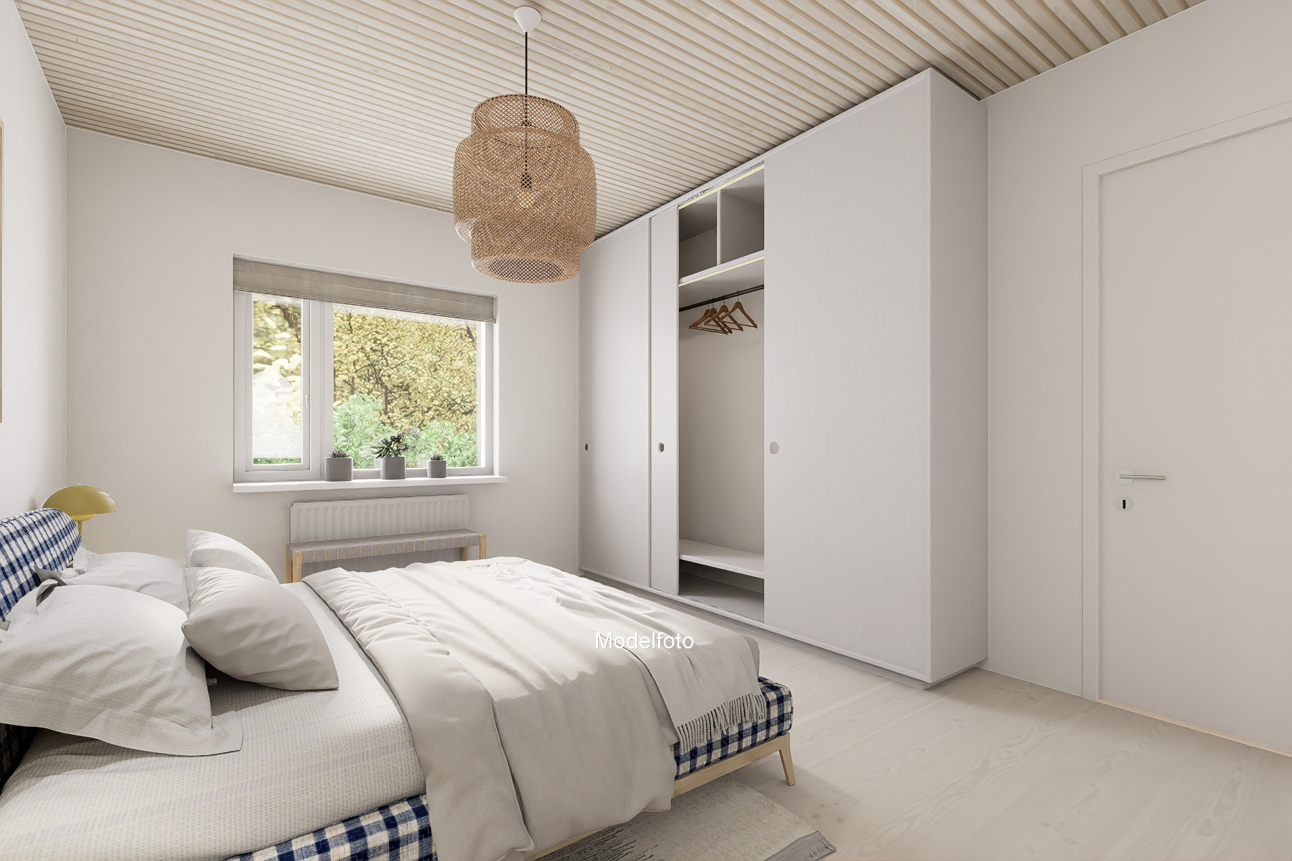 Fremhævet visualisering - soveværelse  billede i fuldskærmstilstand. Billede af Sankelmarksvej 21, 8600 Silkeborg