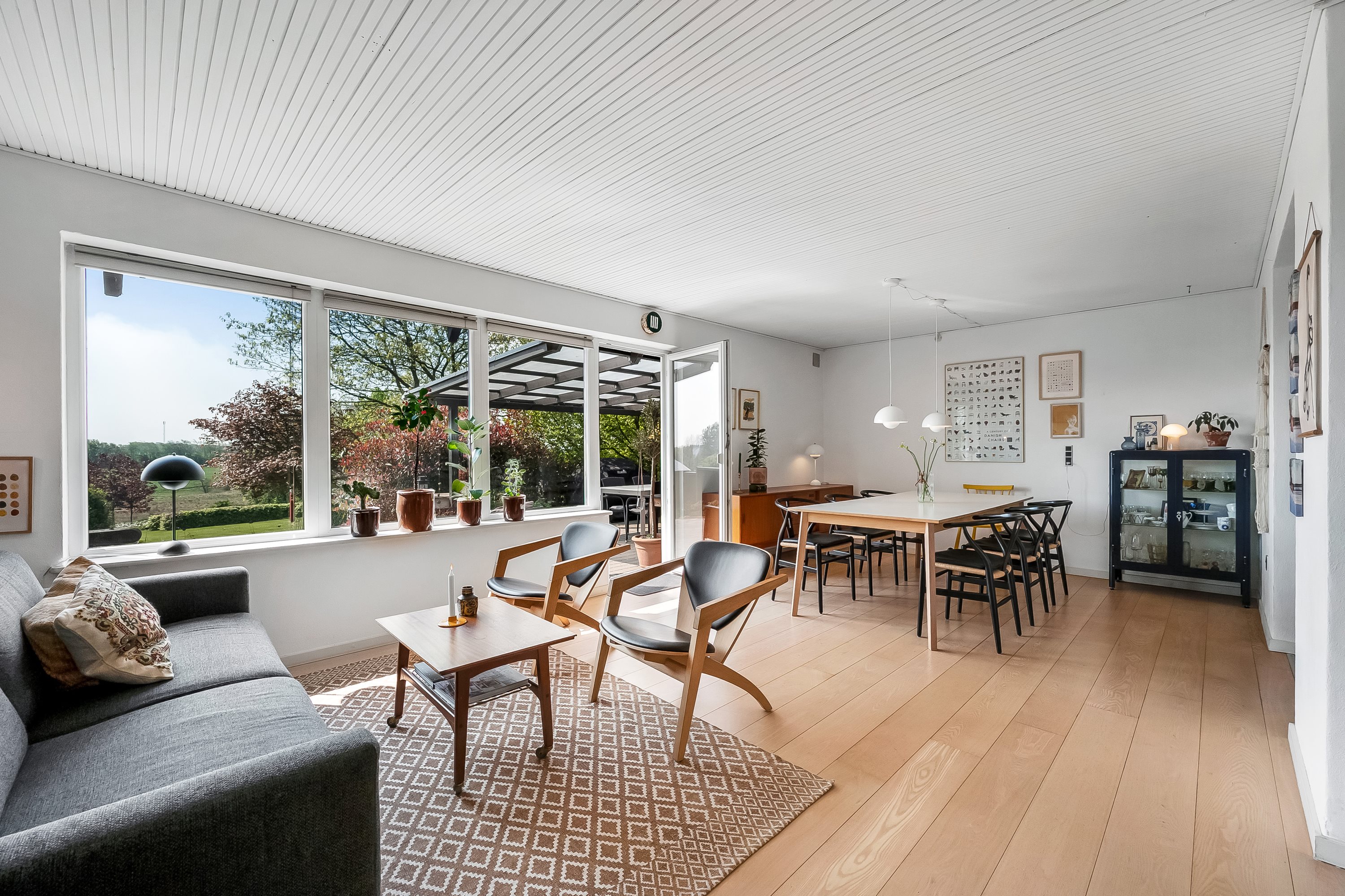 Fremhævet stue billede i fuldskærmstilstand. Billede af Åglimt 6, Rækker Mølle, 6900 Skjern