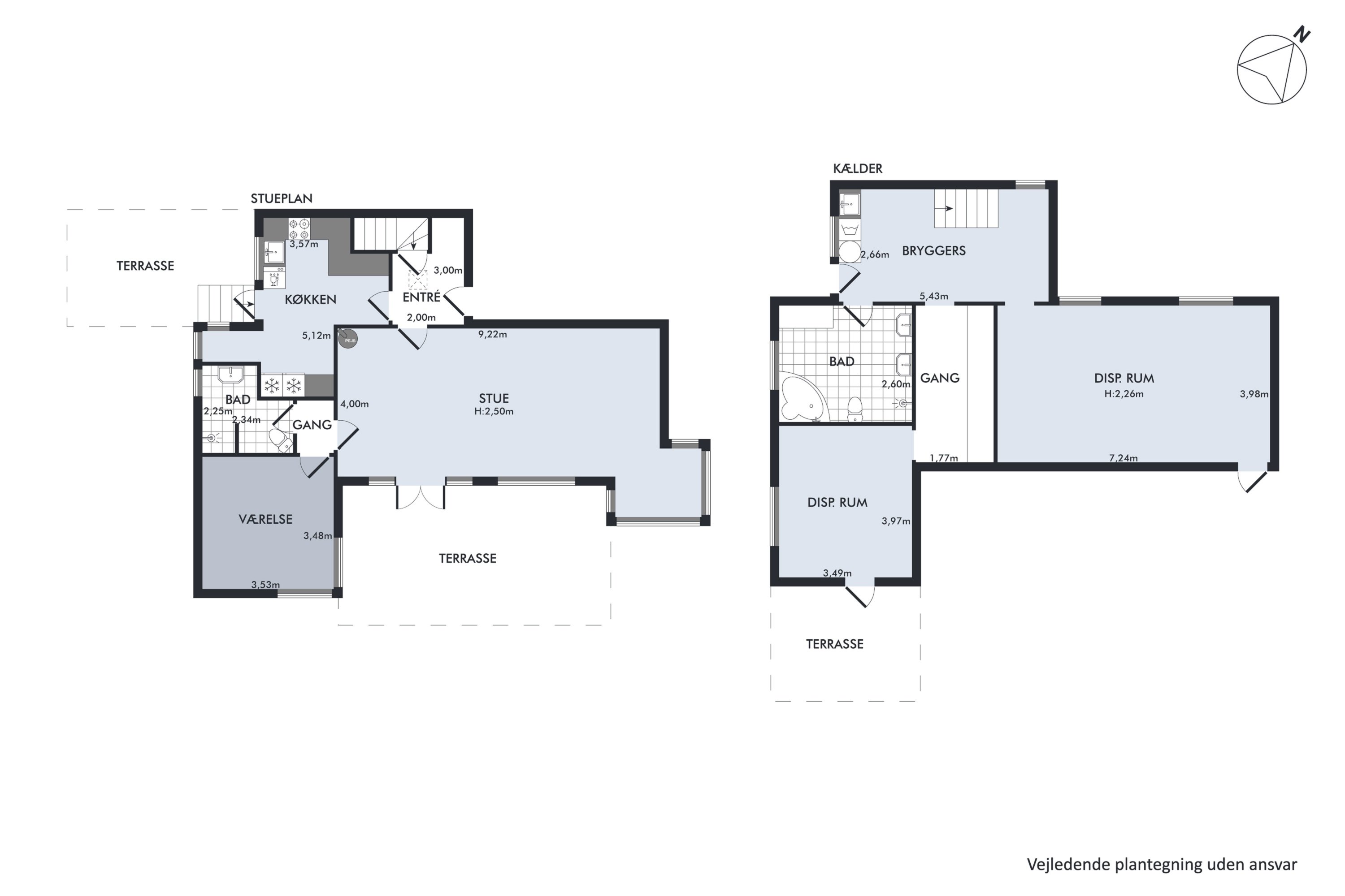 Plantegninger billede af Højvænget 1, 3000 Helsingør