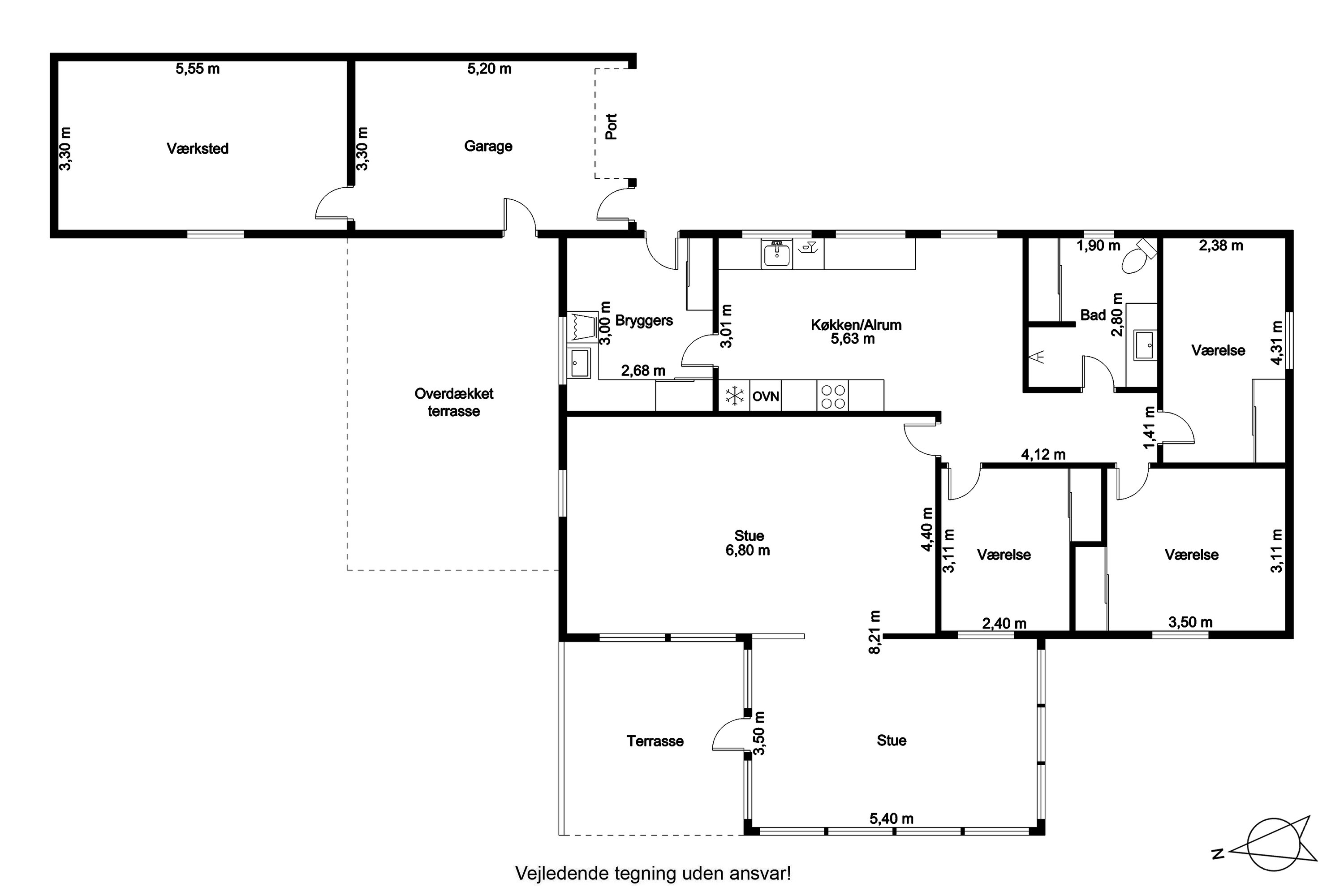 Plantegninger billede af Karetmagervej 1, 9300 Sæby
