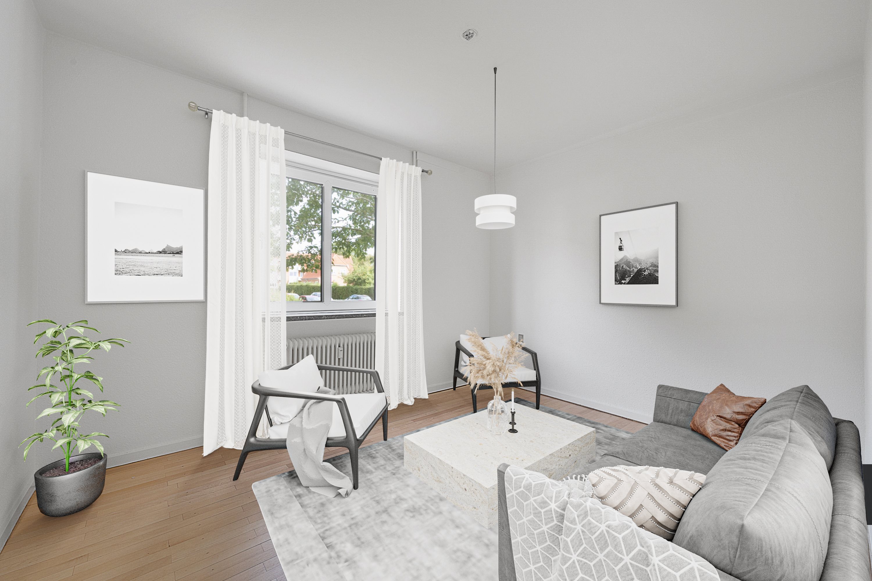 Fremhævet stue billede i fuldskærmstilstand. Billede af Rindsvej 8, 2. th., 8920 Randers NV