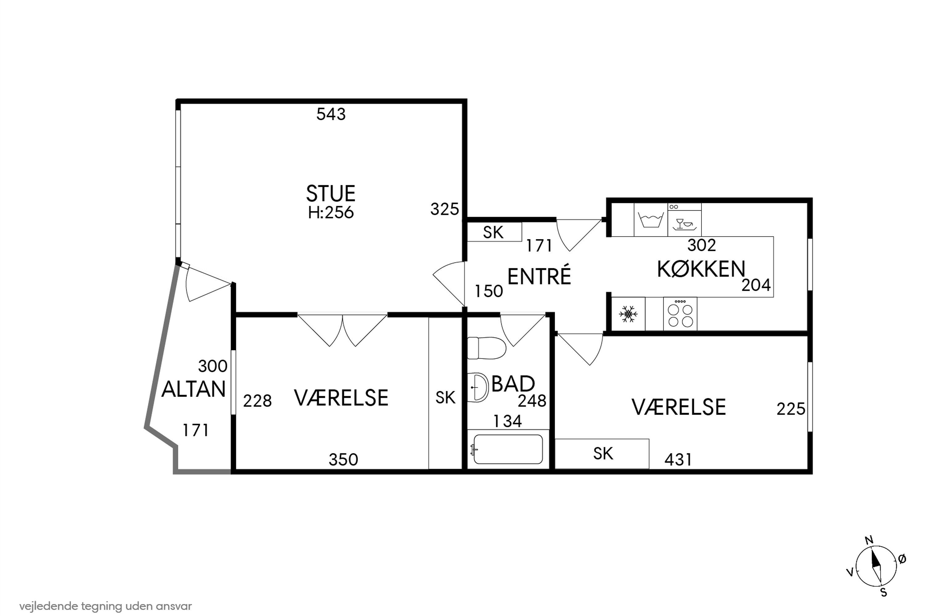 Plantegninger billede af Dronningensgade 18, 1. tv., 1420 København K
