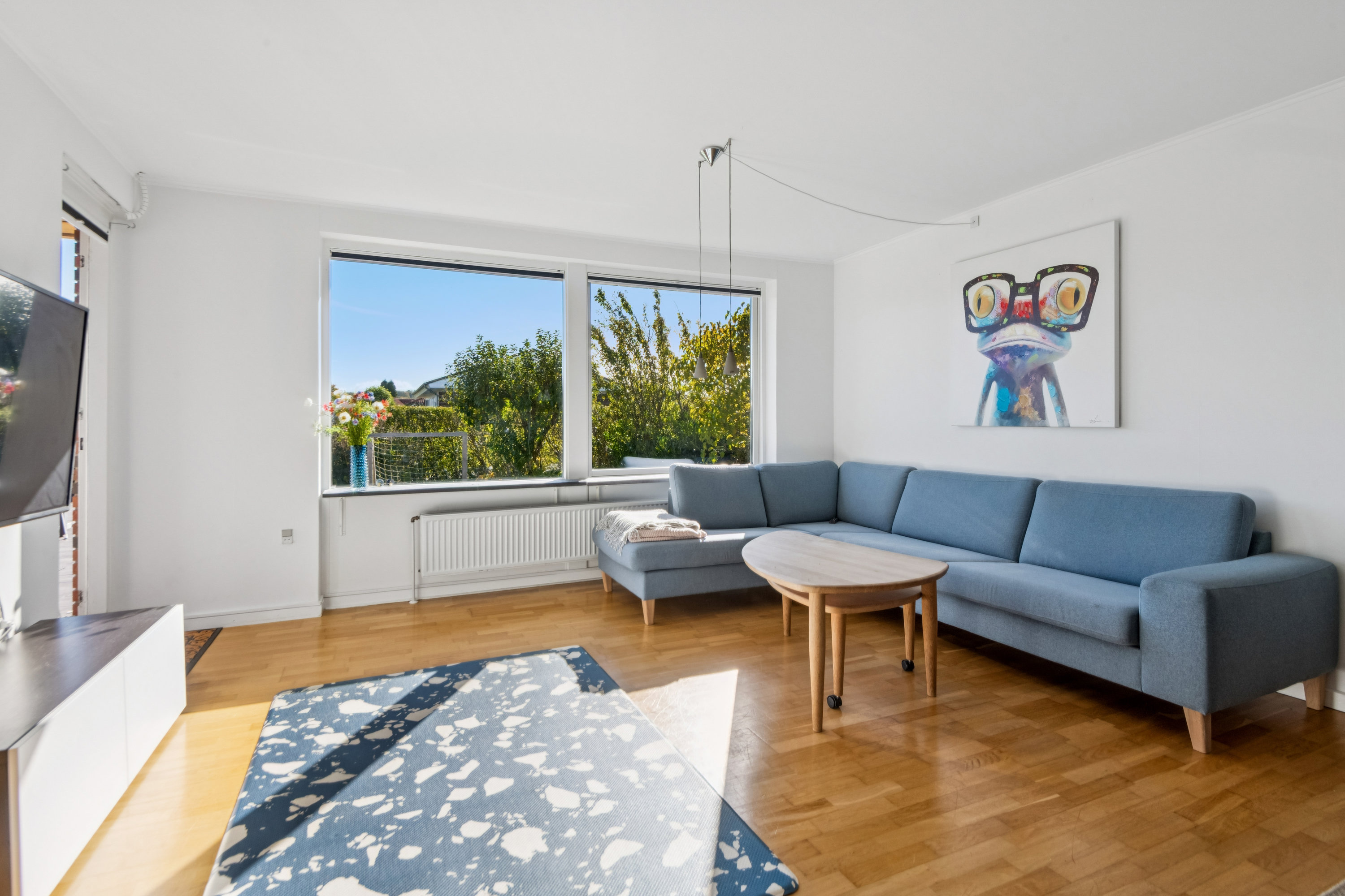 Fremhævet stue billede i fuldskærmstilstand. Billede af Toppen 26, 9260 Gistrup