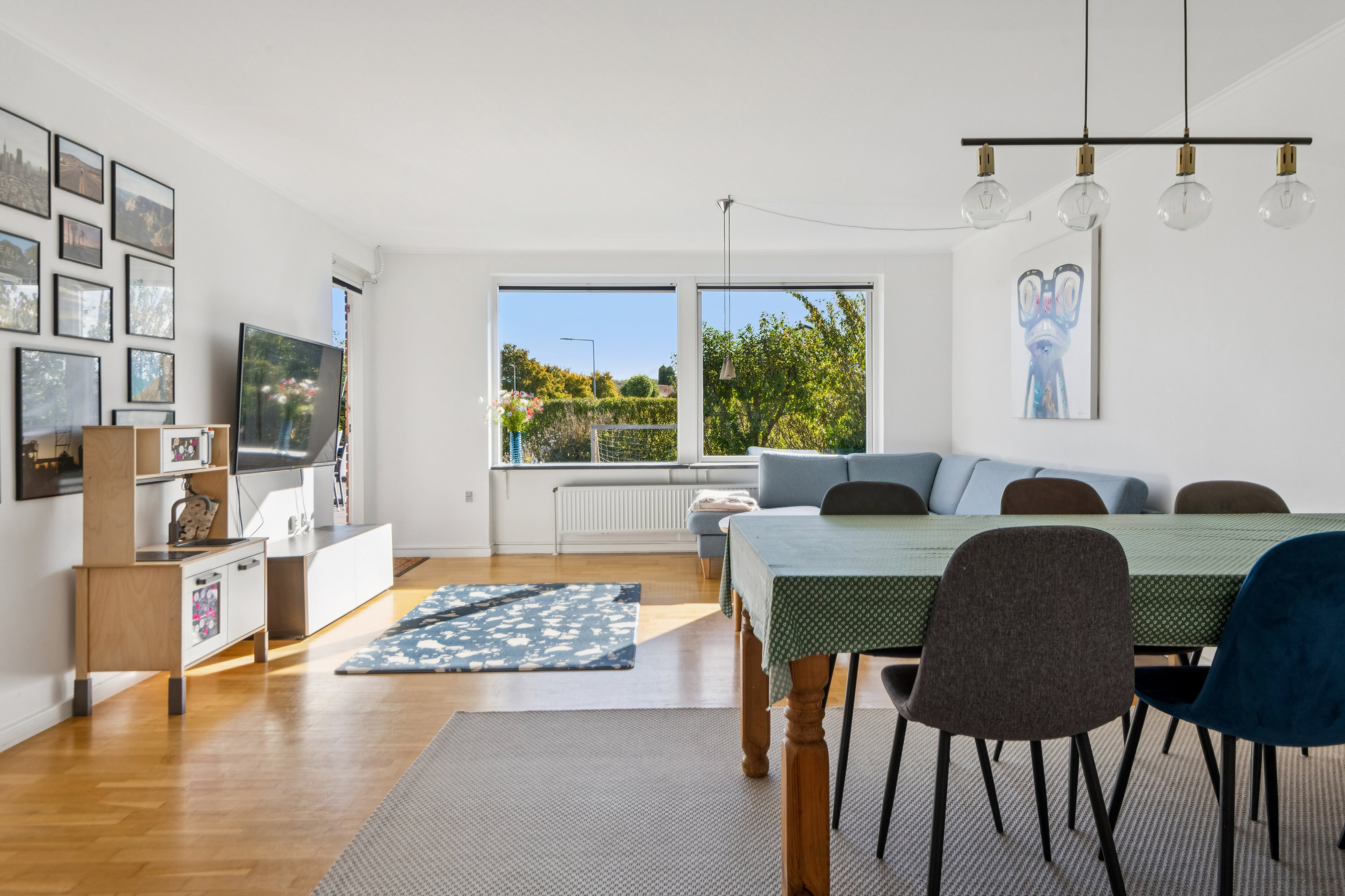 Fremhævet stue billede i fuldskærmstilstand. Billede af Toppen 26, 9260 Gistrup