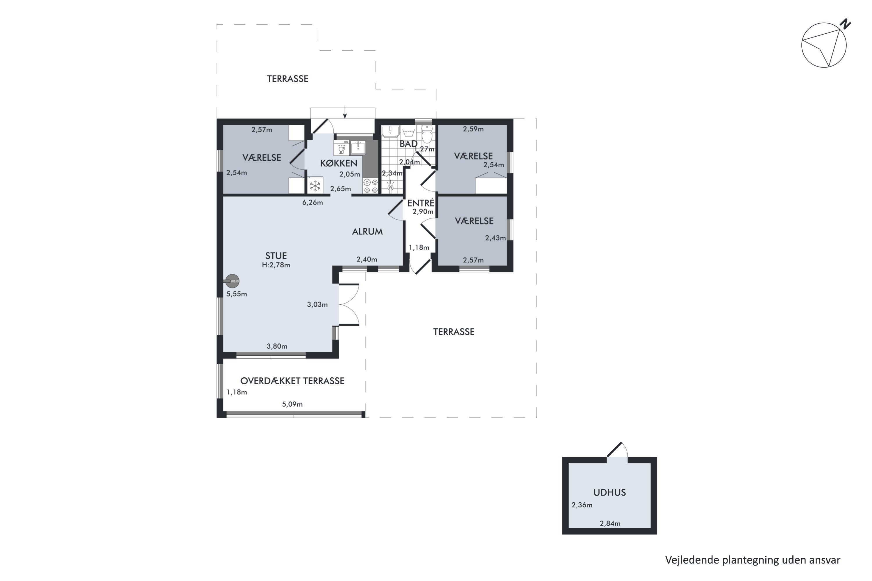 Plantegninger billede af Tværvangen 12, Boeslum, 8400 Ebeltoft