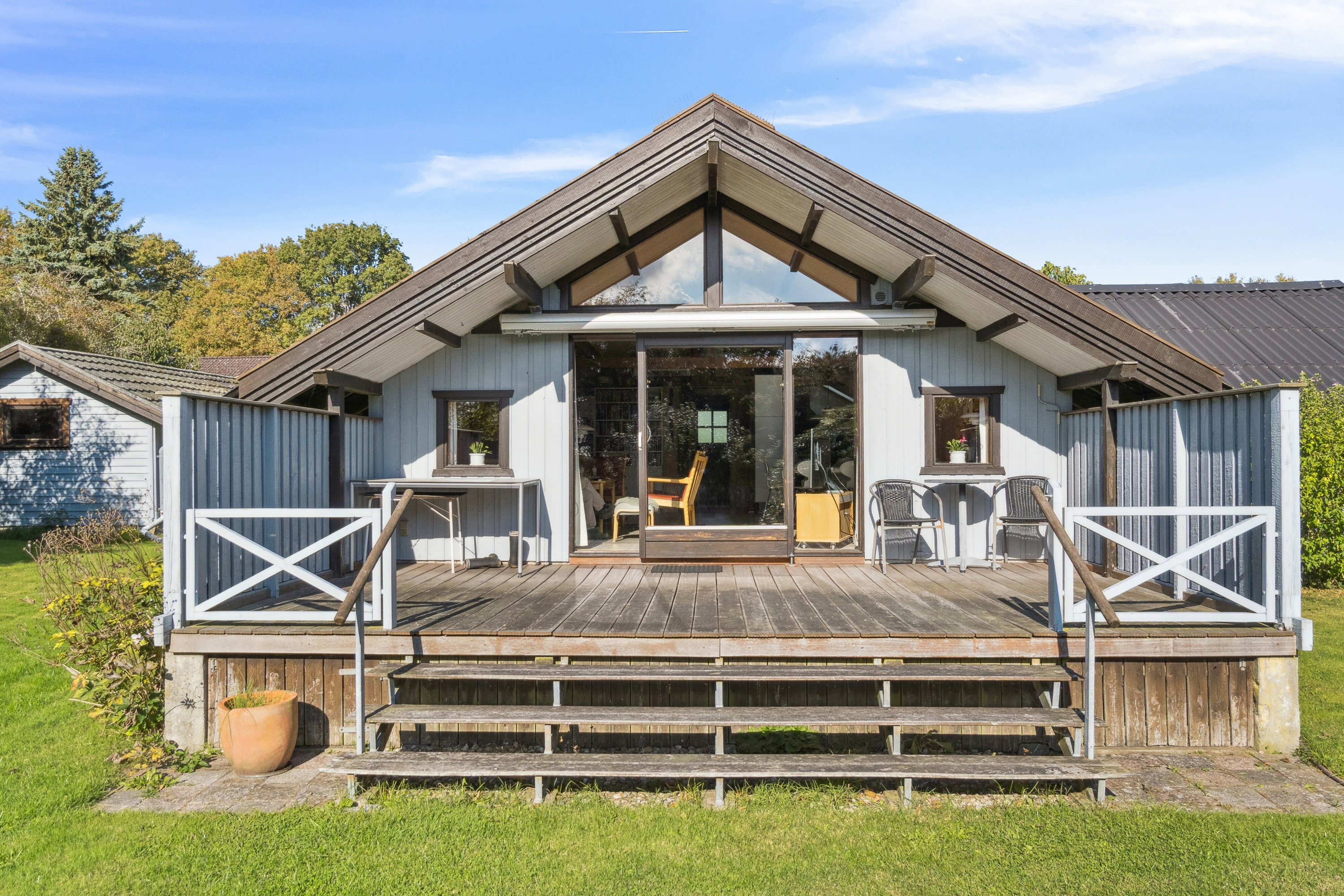 Fremhævet set fra haven billede i fuldskærmstilstand. Billede af Strandlystvej 32, Store Havelse Strand, 3310 Ølsted