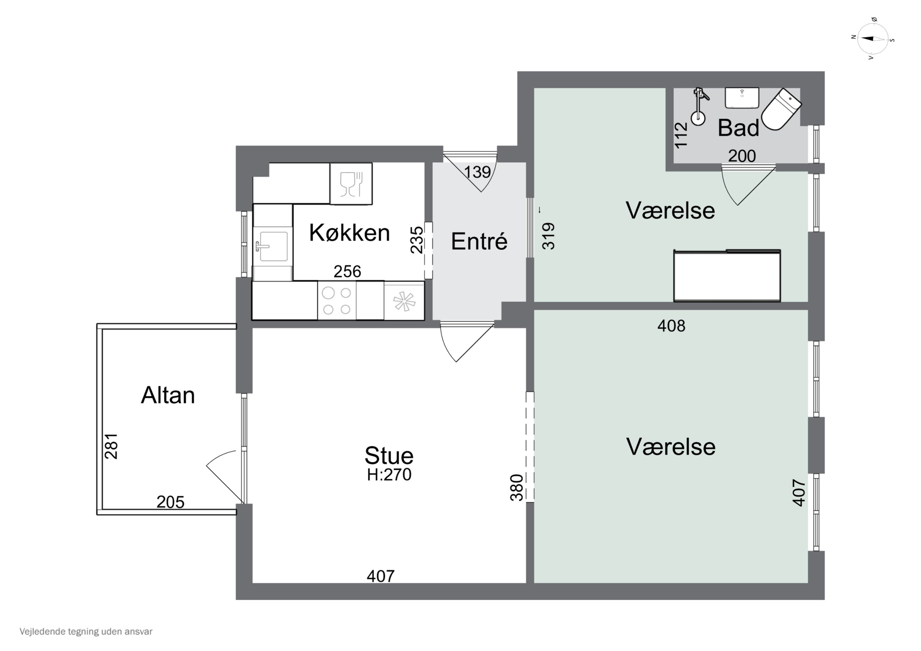 Plantegninger billede af Søgade 28, st.. + kælder., Centrum, 8600 Silkeborg