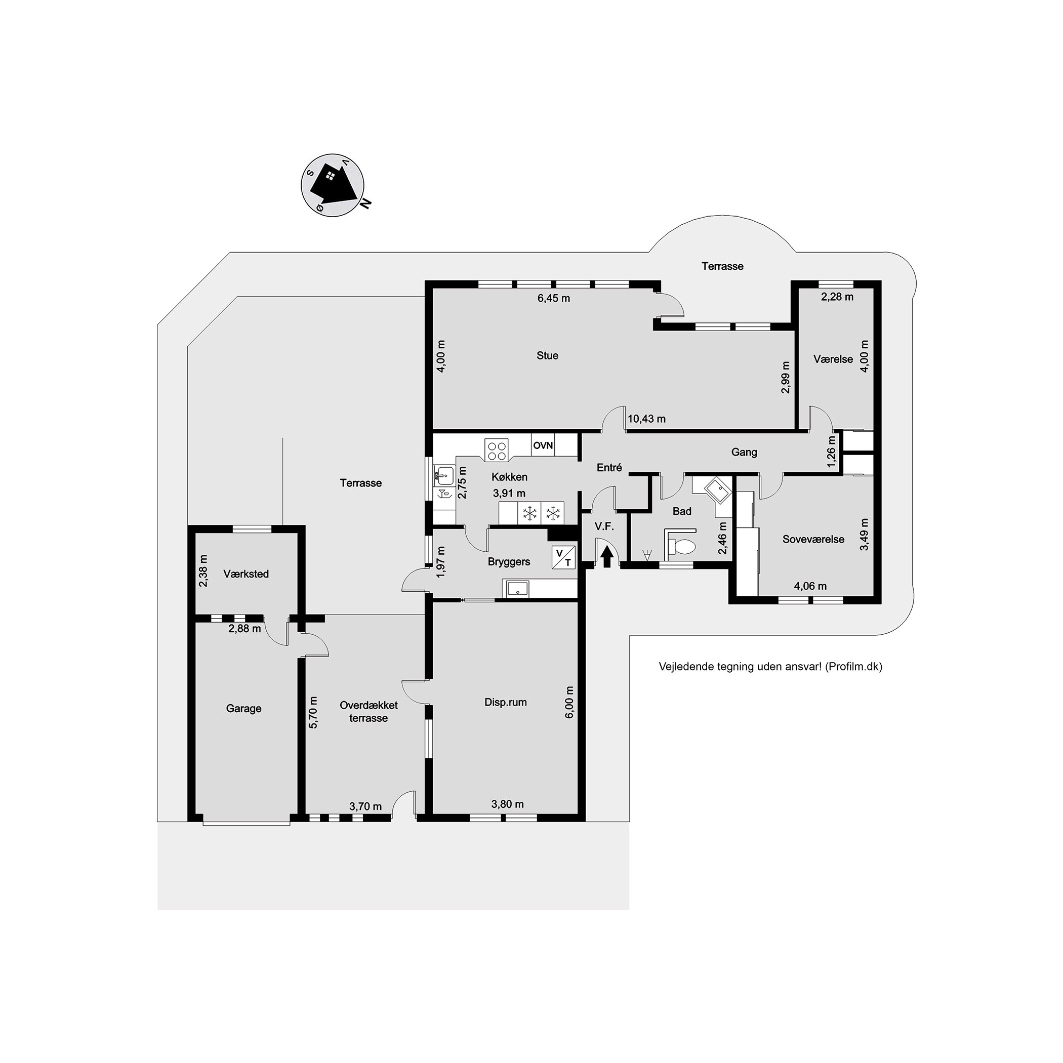 Plantegninger billede af Bjert Vestervang 7, 6091 Bjert