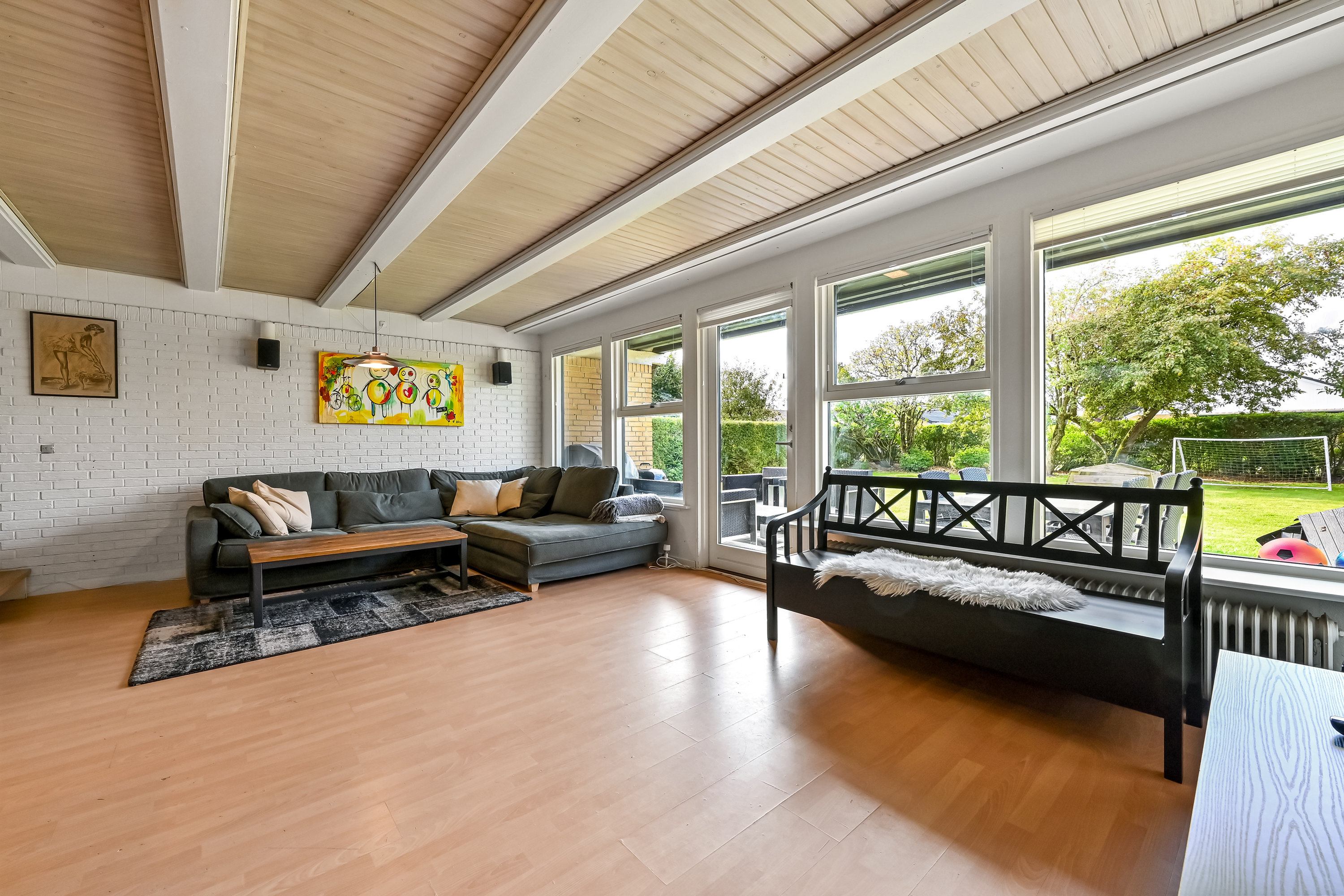 Fremhævet stue billede i fuldskærmstilstand. Billede af Rugmarken 11, Hammerum, 7400 Herning