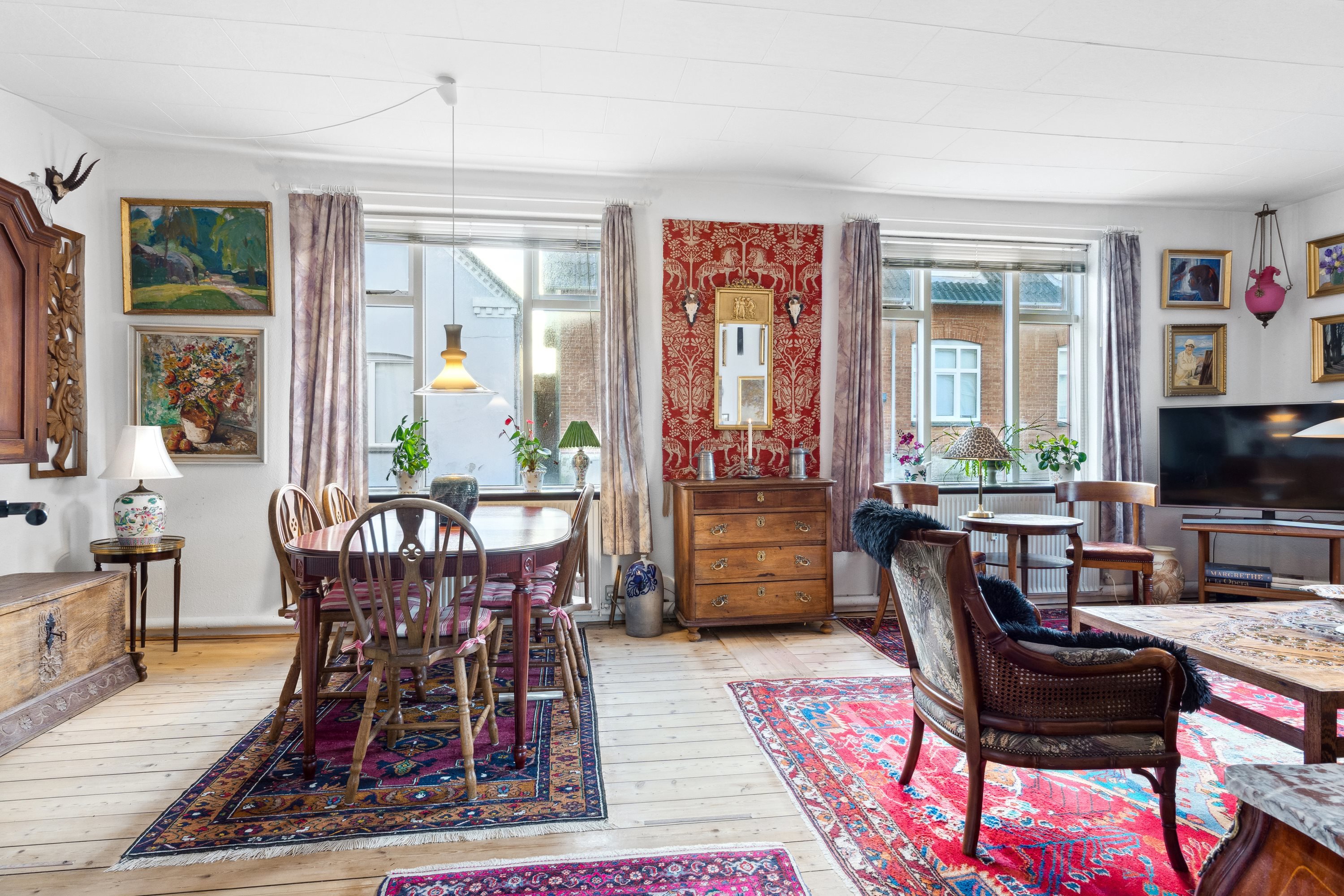 Fremhævet stue billede i fuldskærmstilstand. Billede af Godthåbsvej 9, 7800 Skive