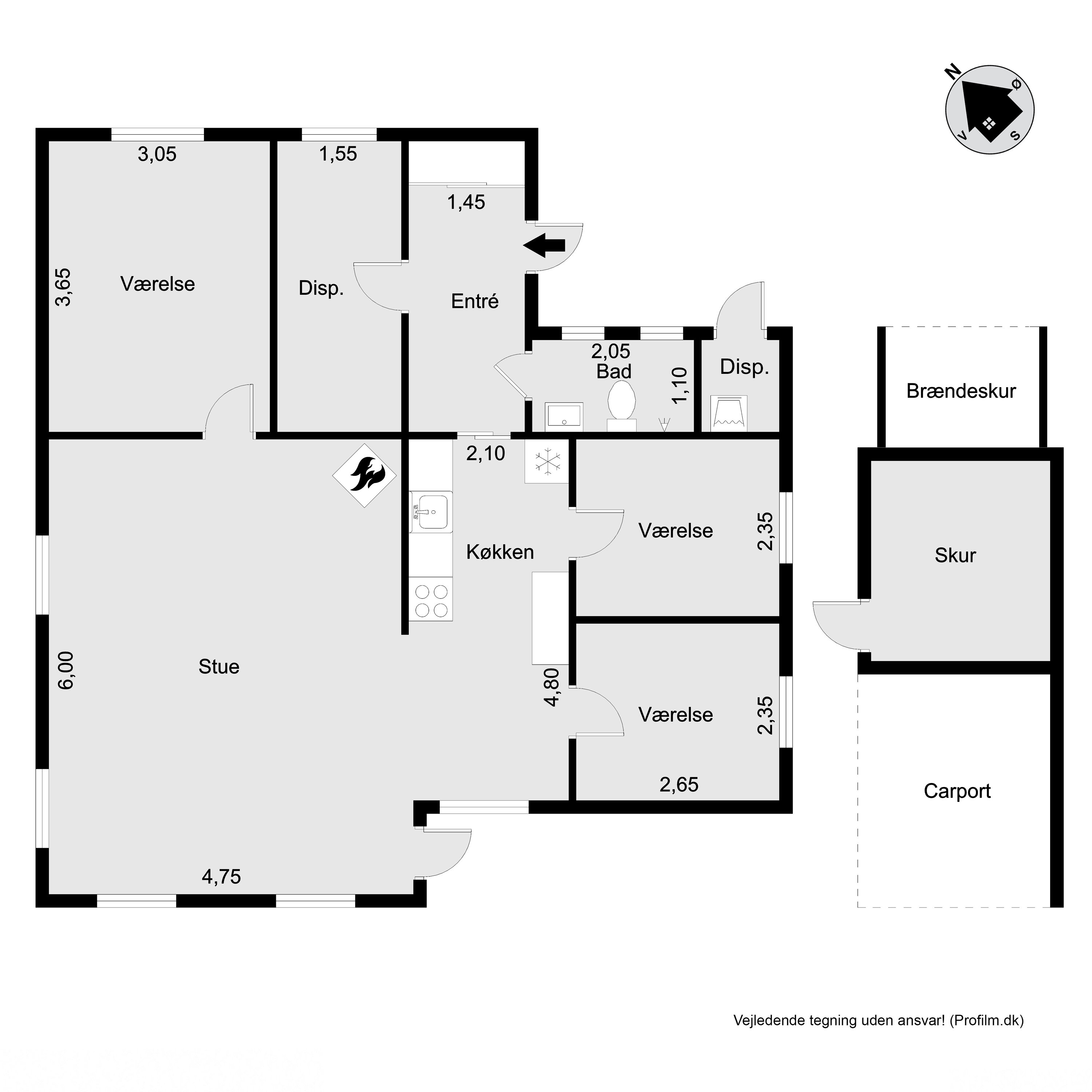 Plantegninger billede af Alumevangen 37, Smidstrup, 3250 Gilleleje
