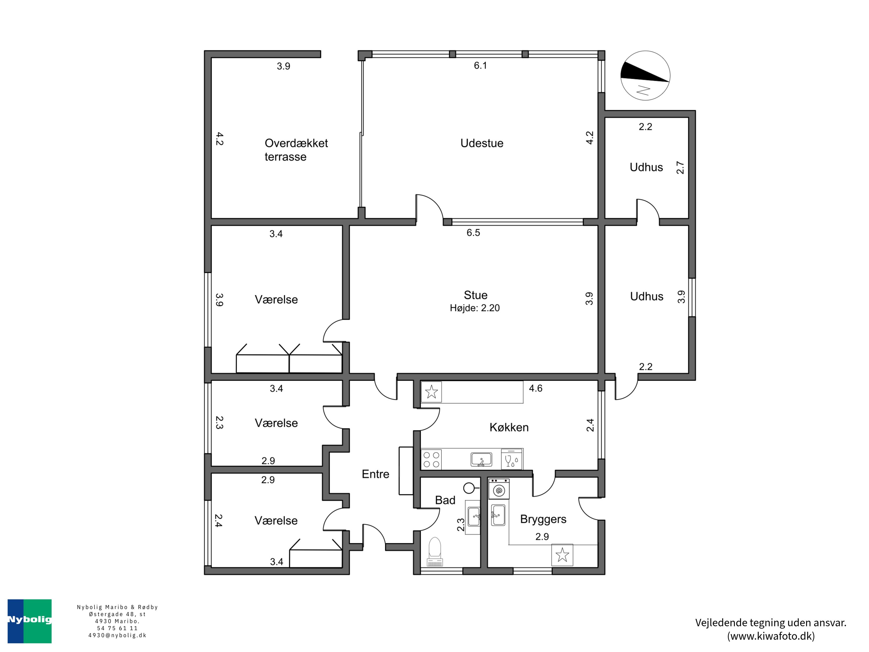 Plantegninger billede af Mågevej 19, Rødbyhavn, 4970 Rødby