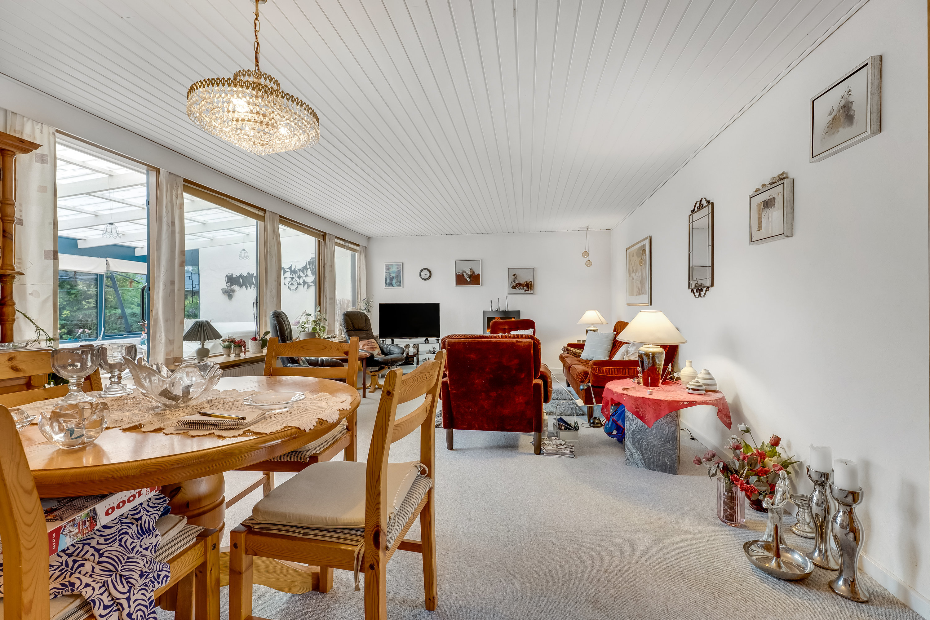 Fremhævet stue billede i fuldskærmstilstand. Billede af Mågevej 19, Rødbyhavn, 4970 Rødby