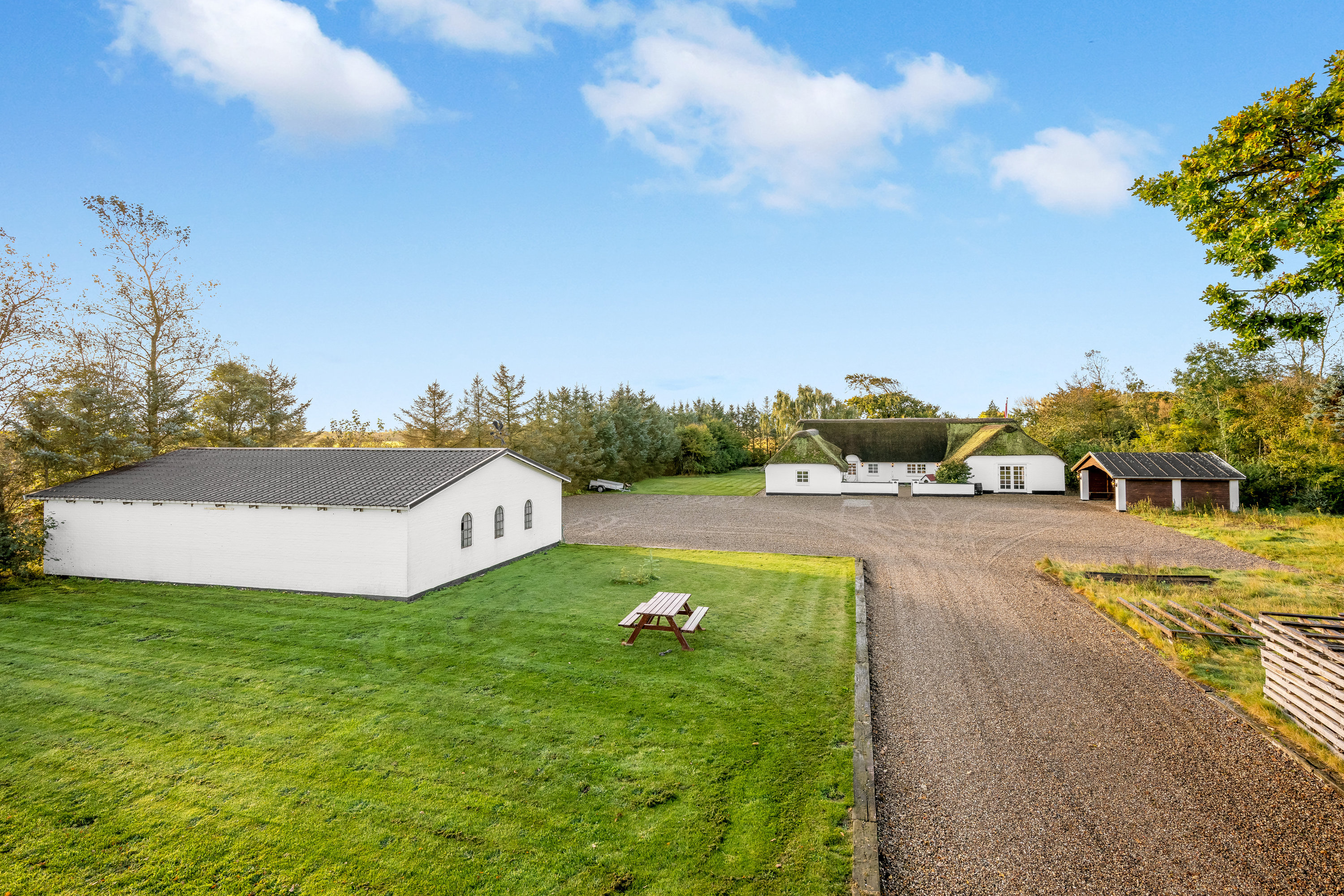 Fremhævet luftfoto billede i fuldskærmstilstand. Billede af Toldhusvej 1, Stauning, 6900 Skjern