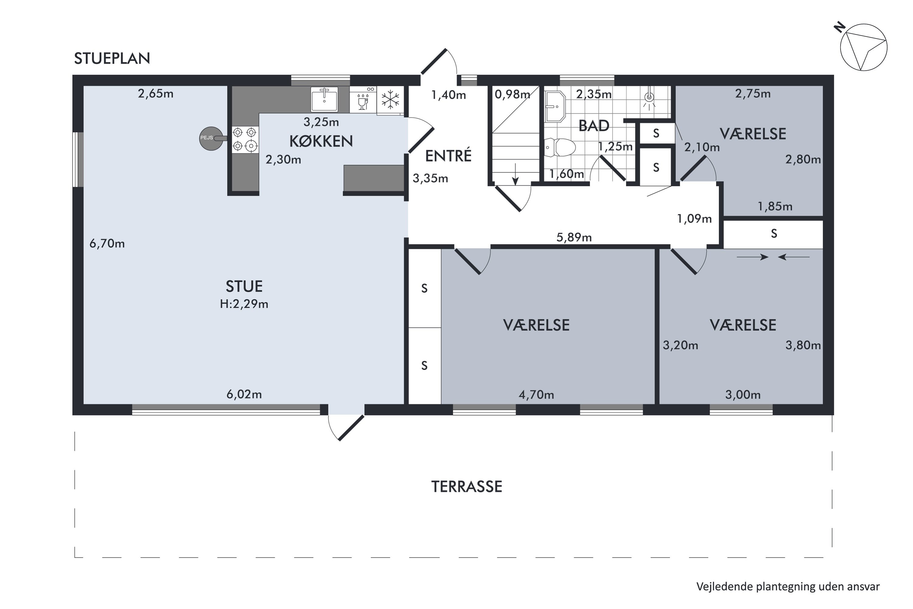 Plantegninger billede af Erik Gudmands Vej 2B, 3140 Ålsgårde