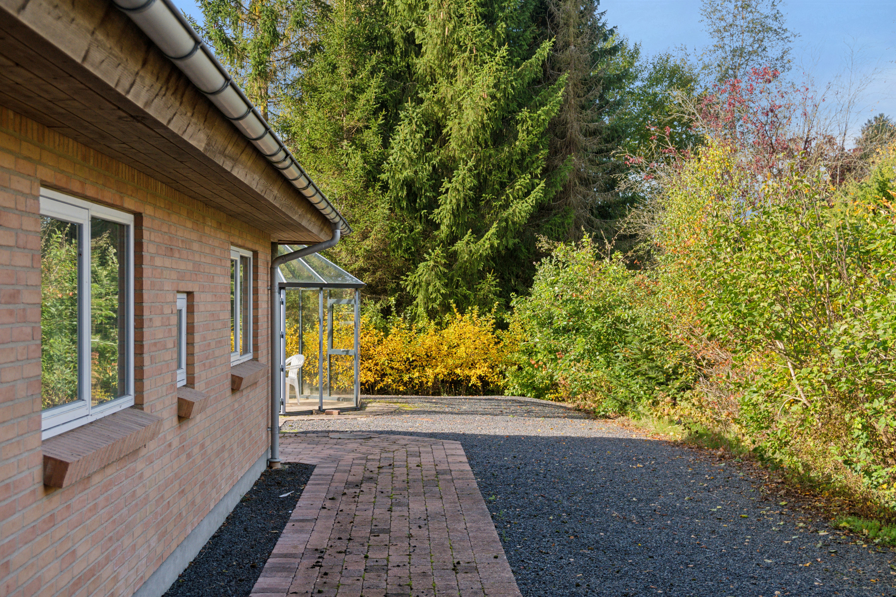 Fremhævet udendørs billede i fuldskærmstilstand. Billede af Pramdragerparken 63, Truust, 8882 Fårvang