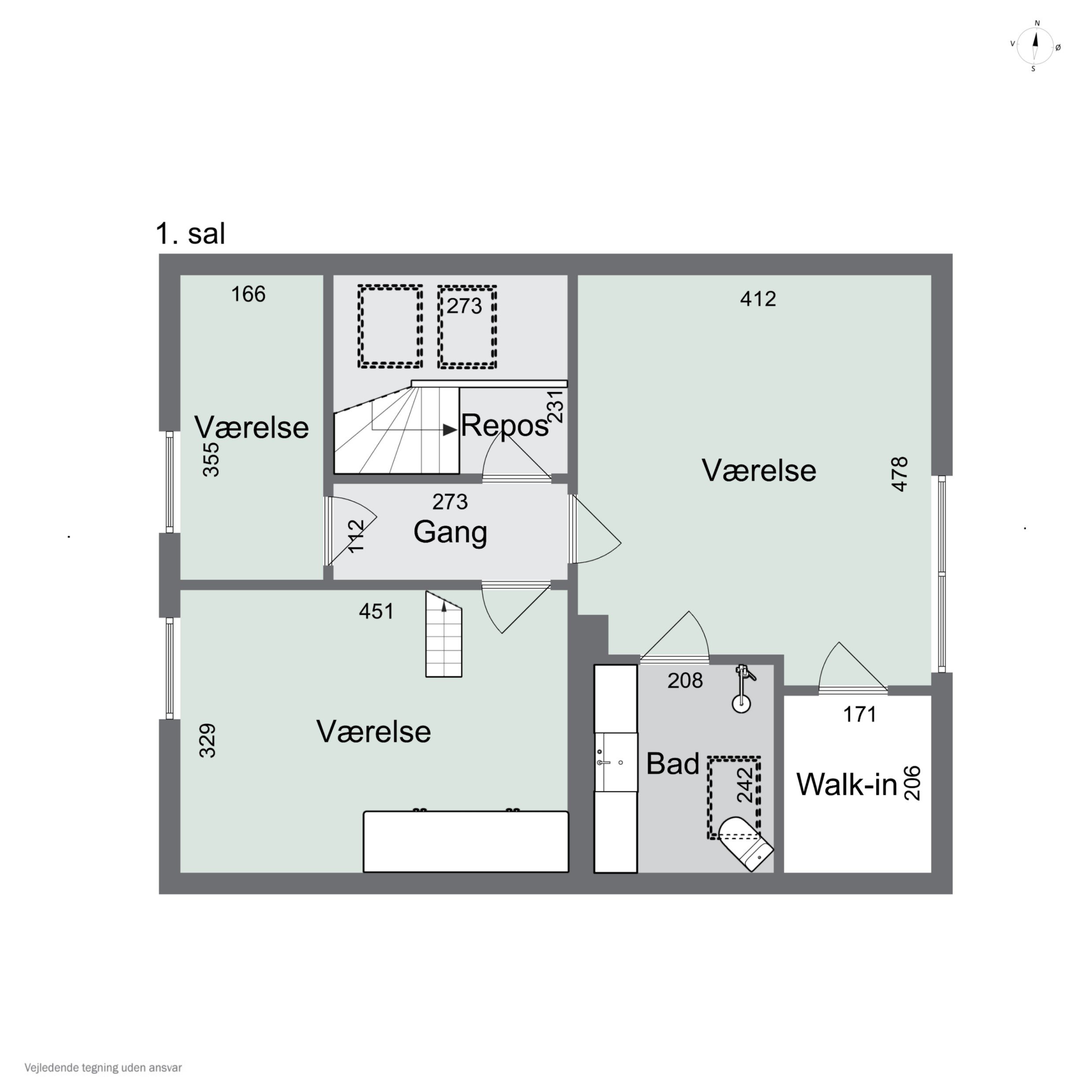 Plantegninger billede af Nørrealle 25A, 7700 Thisted