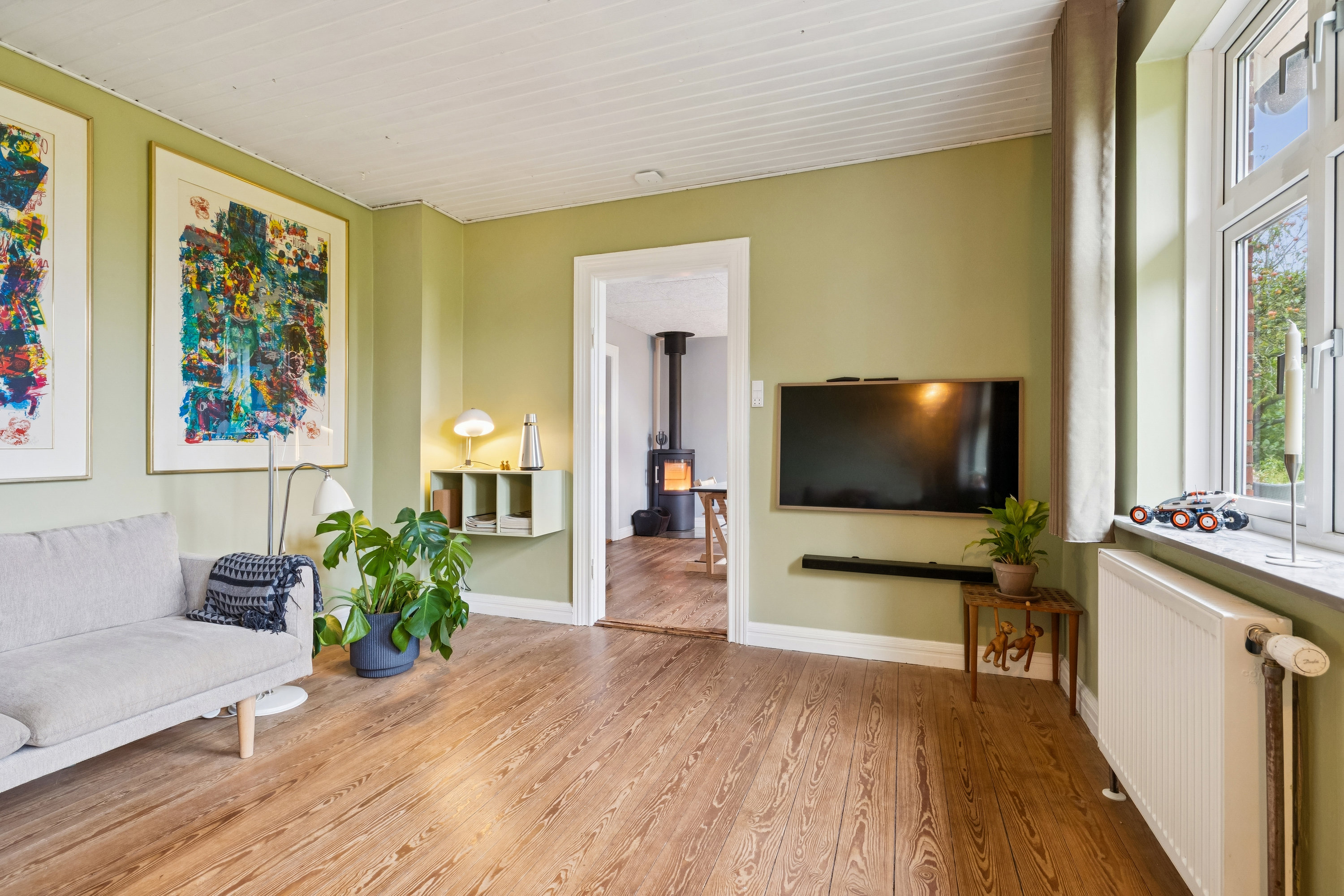 Fremhævet stue billede i fuldskærmstilstand. Billede af Randersvej 112, 8680 Ry