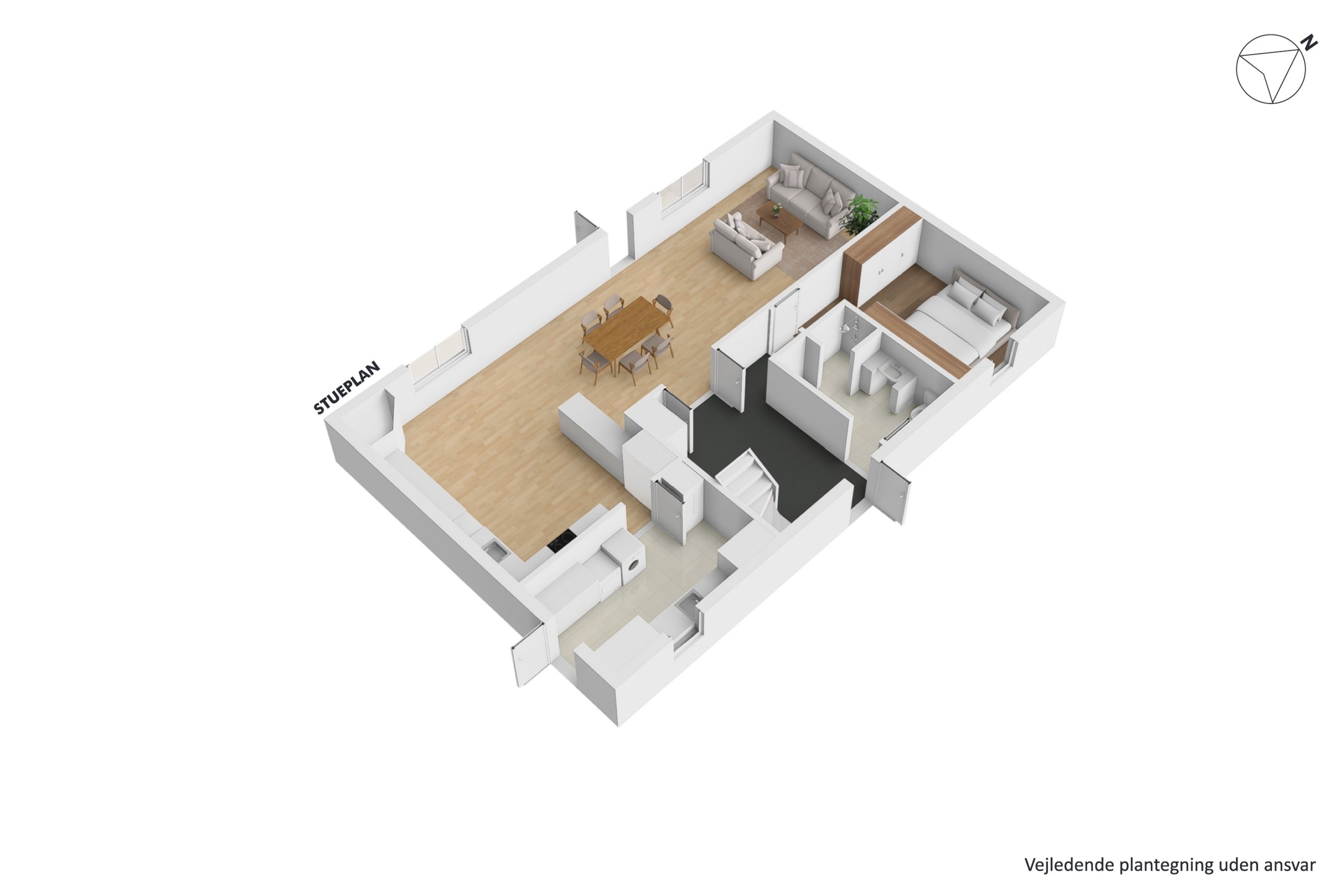 Plantegninger billede af Haarvej 28, Haar, 8382 Hinnerup