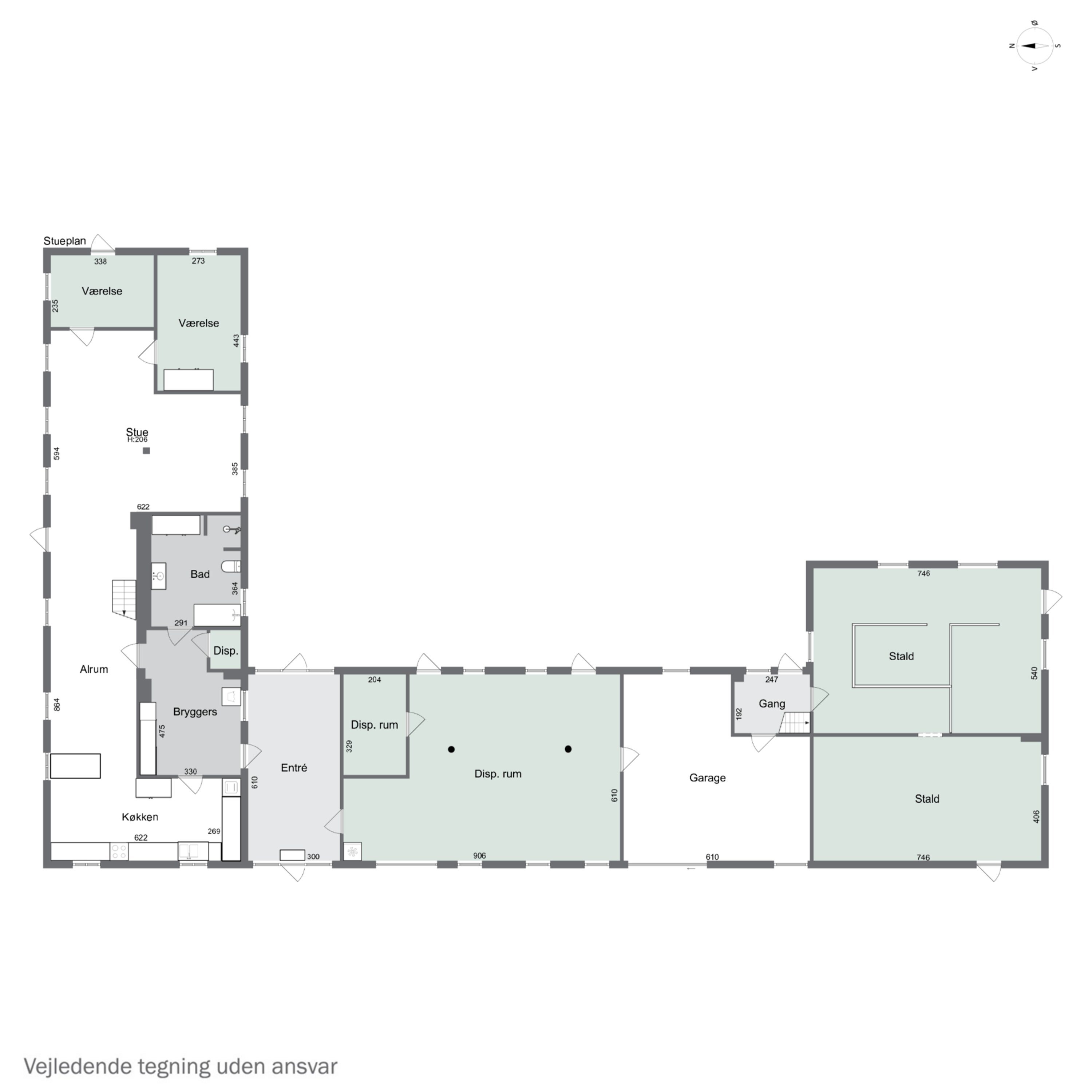 Plantegninger billede af Skimlevejen 1, Bodilsker, 3730 Nexø