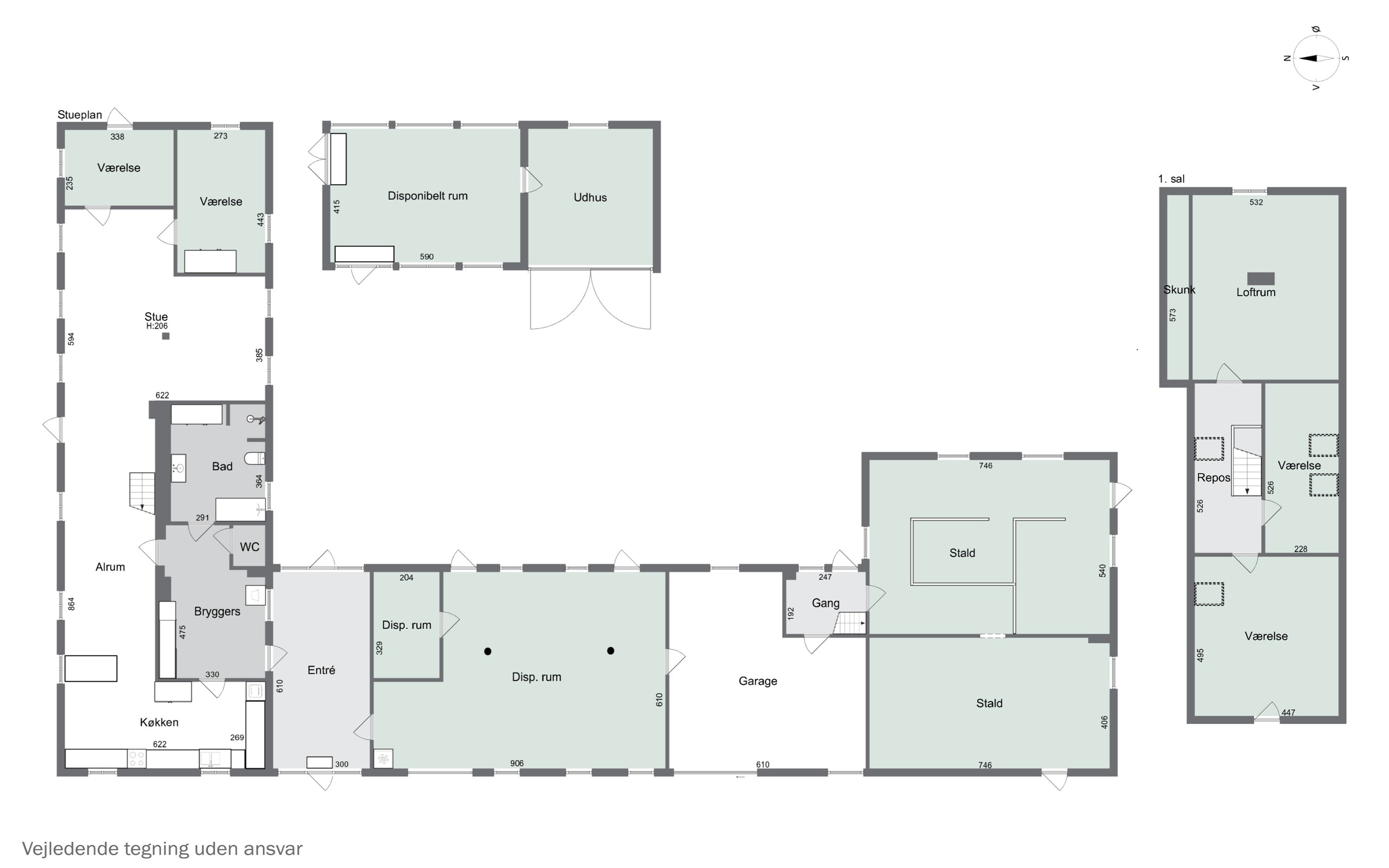 Plantegninger billede af Skimlevejen 1, Bodilsker, 3730 Nexø