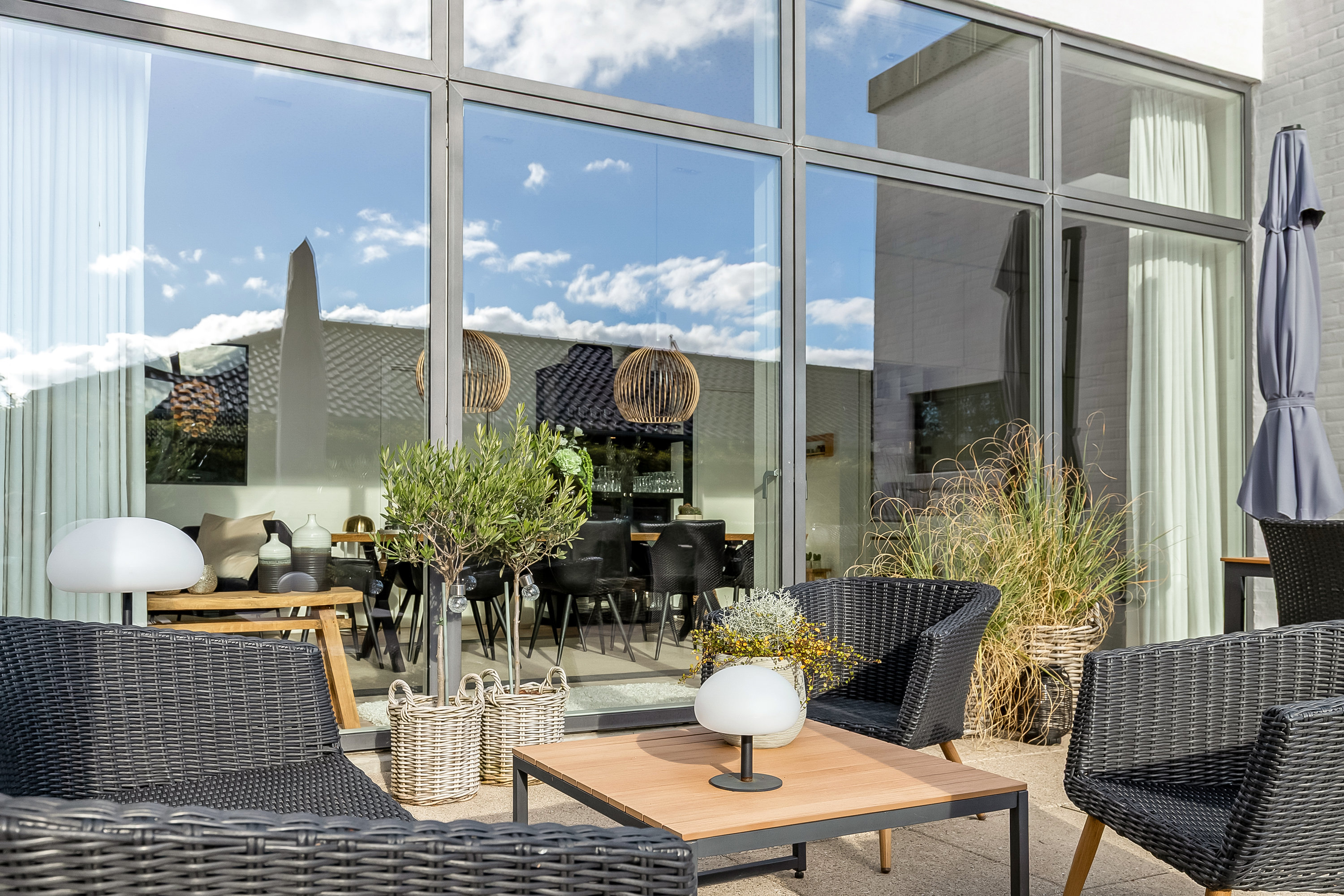 Fremhævet terrasse billede i fuldskærmstilstand. Billede af Goldbæk Alle 24, Dalby, 6000 Kolding