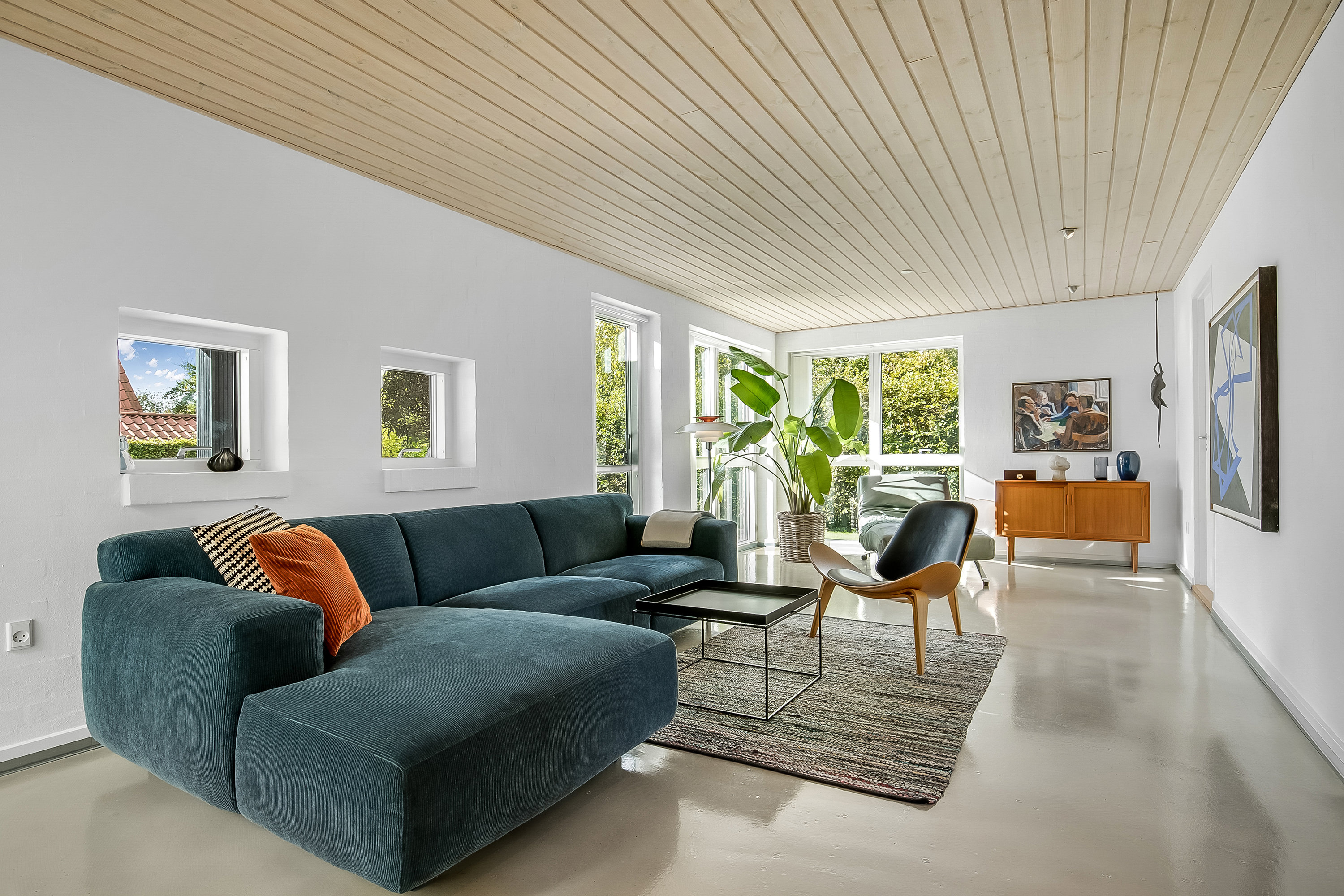 Fremhævet stue billede i fuldskærmstilstand. Billede af Lavendelvej 18, Nr. Bjert, 6000 Kolding