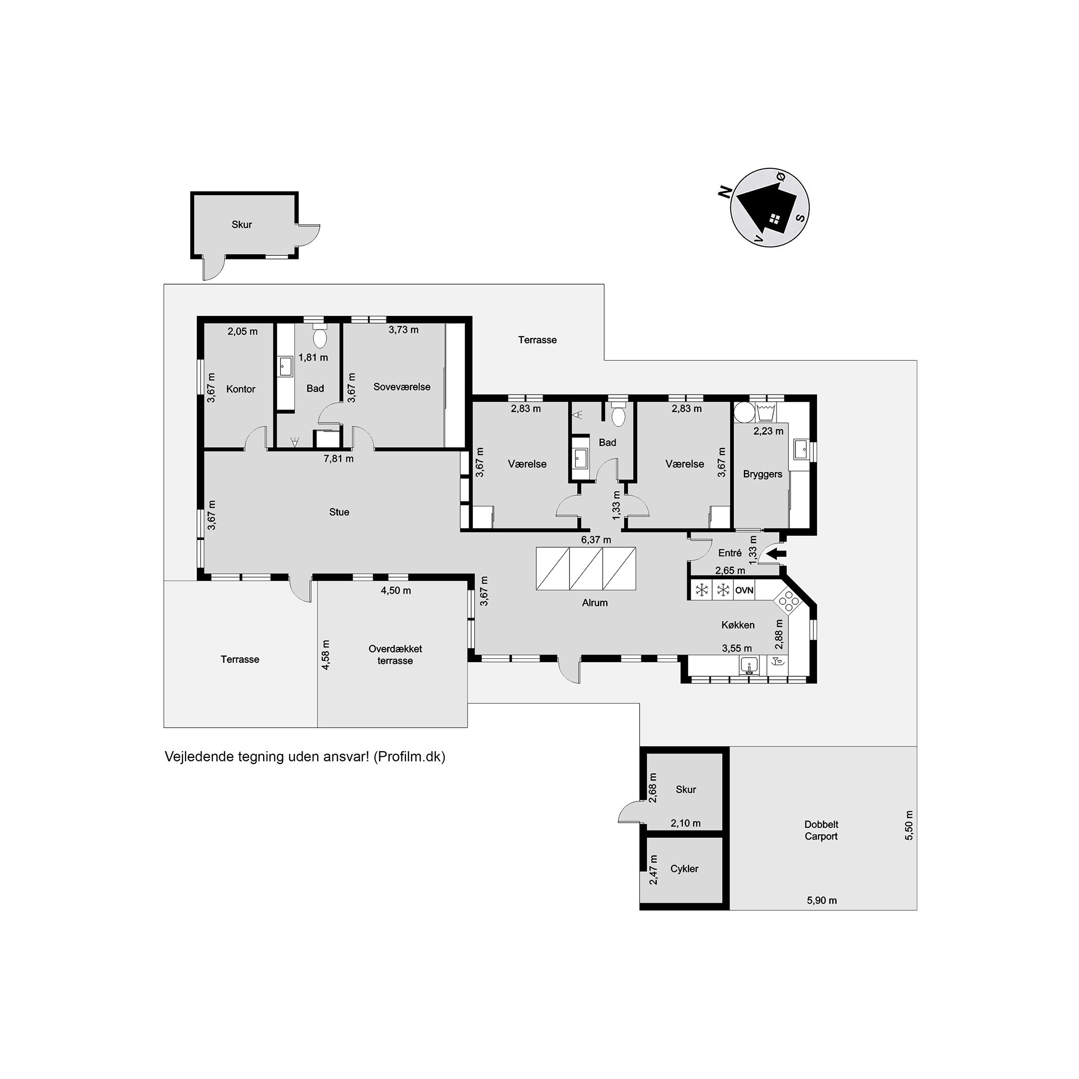 Plantegninger billede af Lavendelvej 18, Nr. Bjert, 6000 Kolding